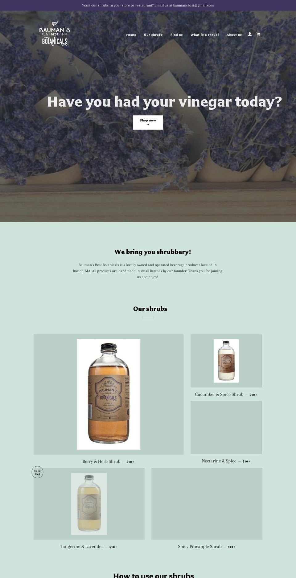 baumansbest.com — Shopify storefront screenshot