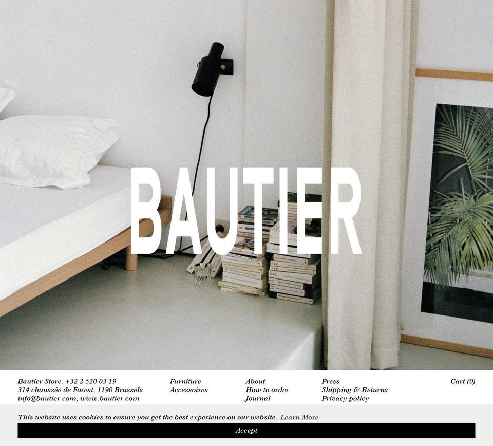 bautier.com shopify website screenshot