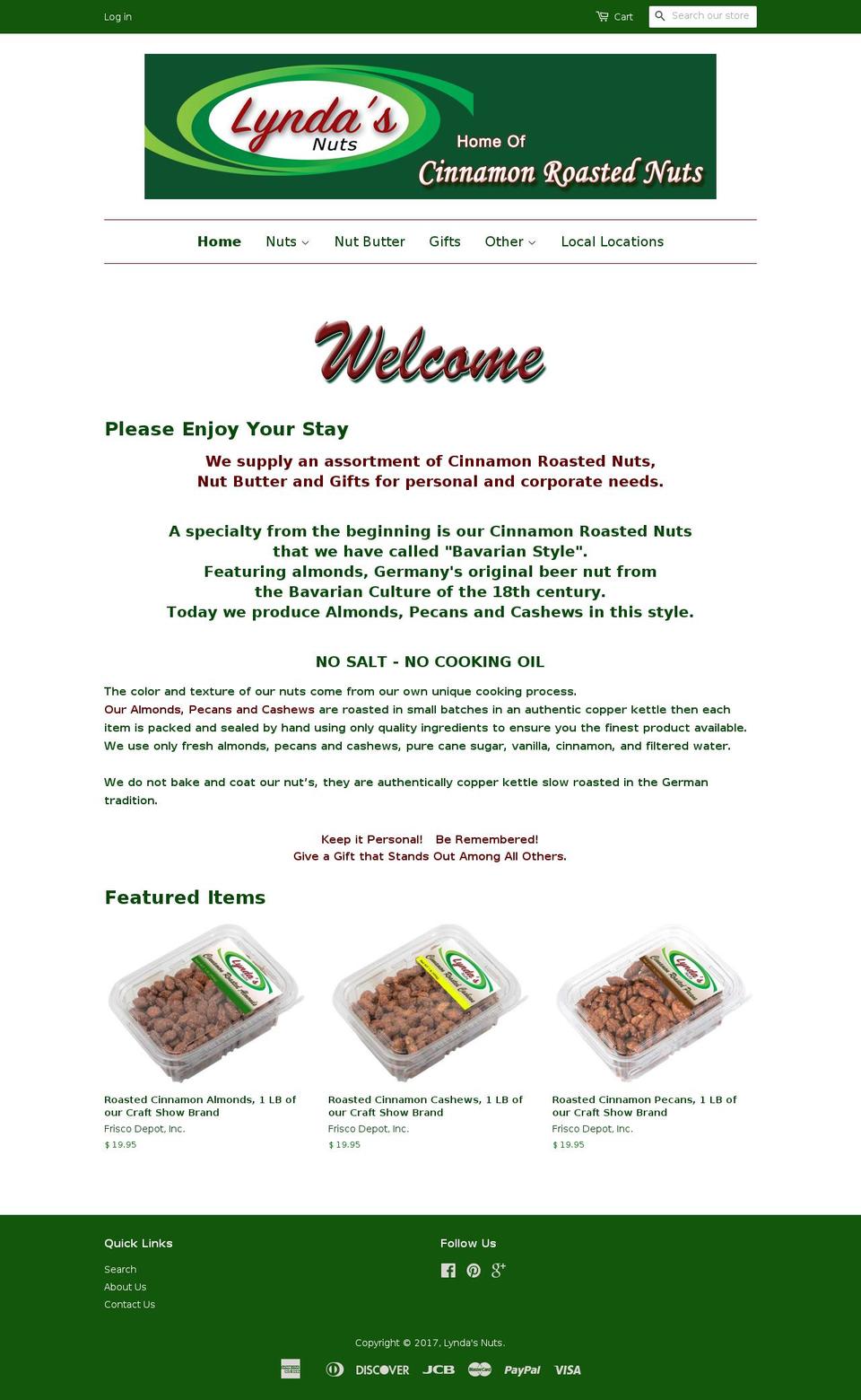 bavarianstyleroastednuts.com shopify website screenshot