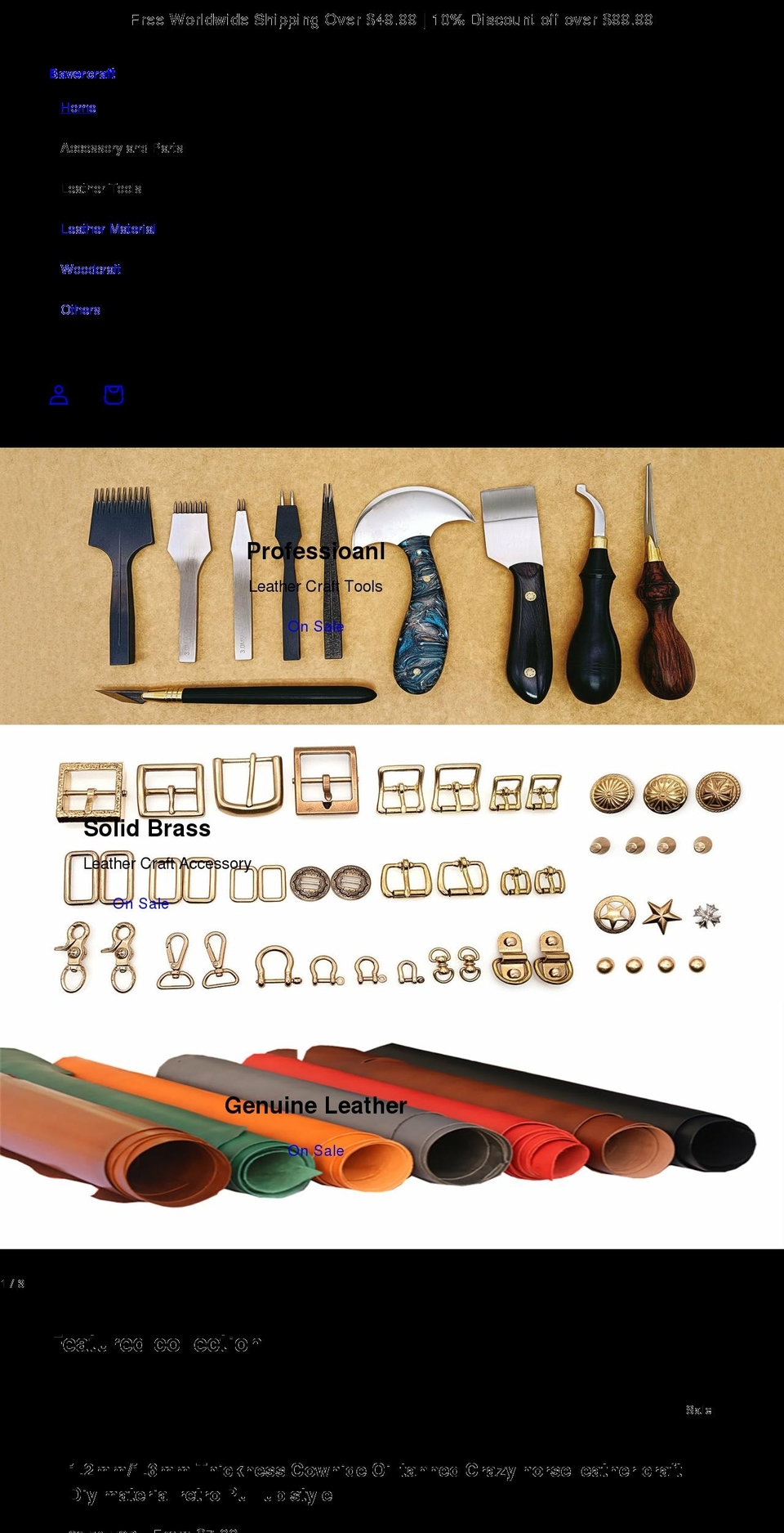 bavercraft.com shopify website screenshot