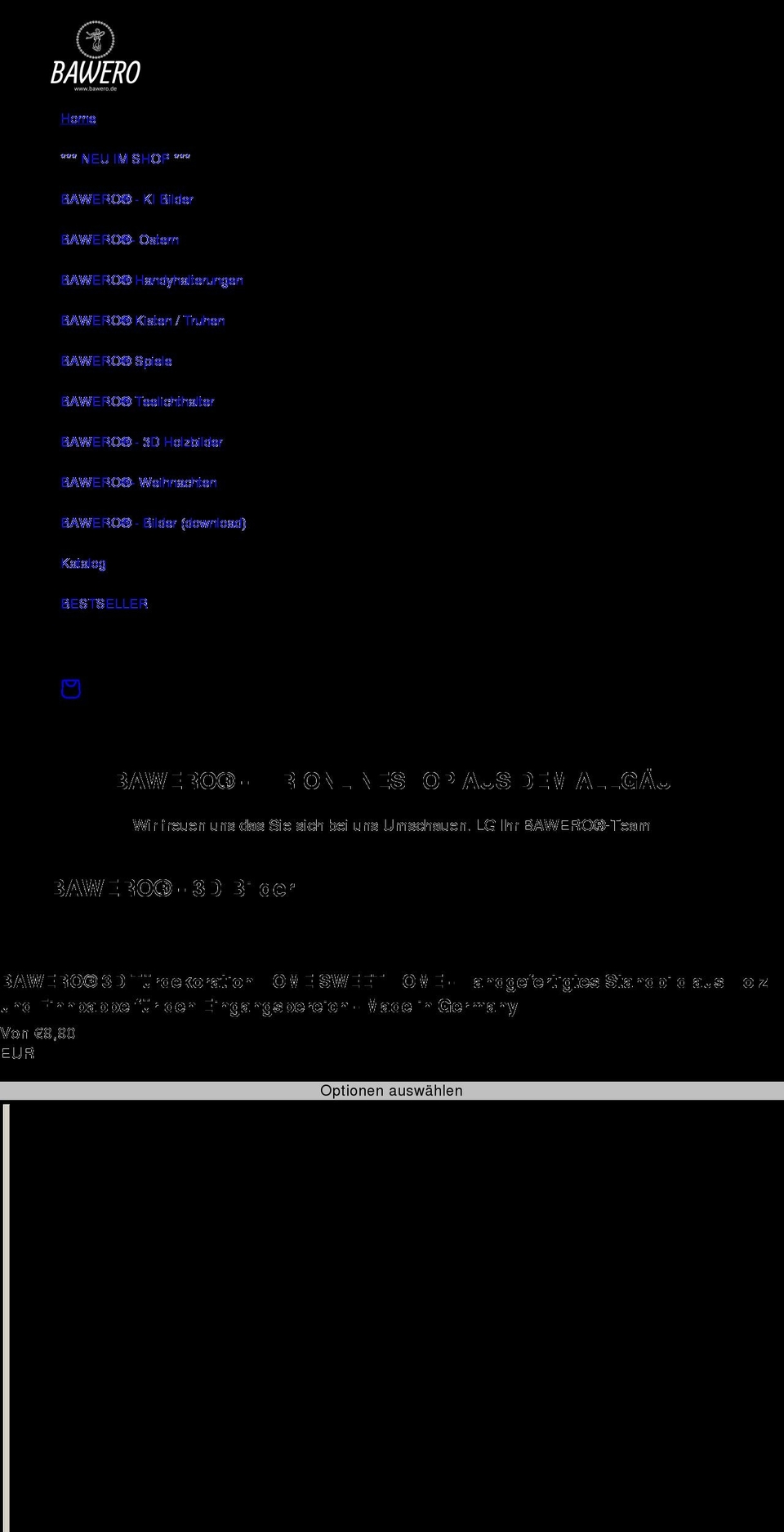 bawero.de shopify website screenshot