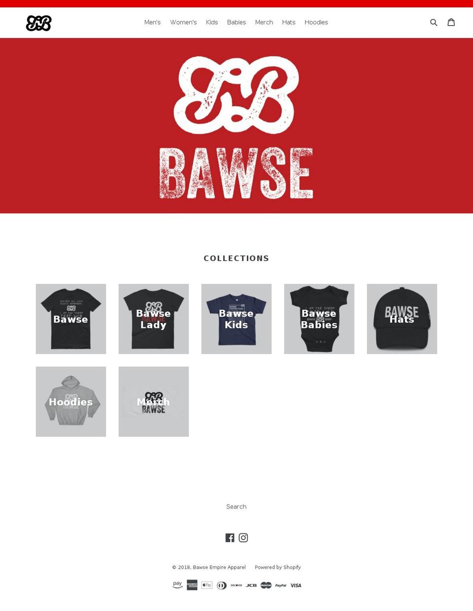 bawseempire.com — Shopify storefront screenshot
