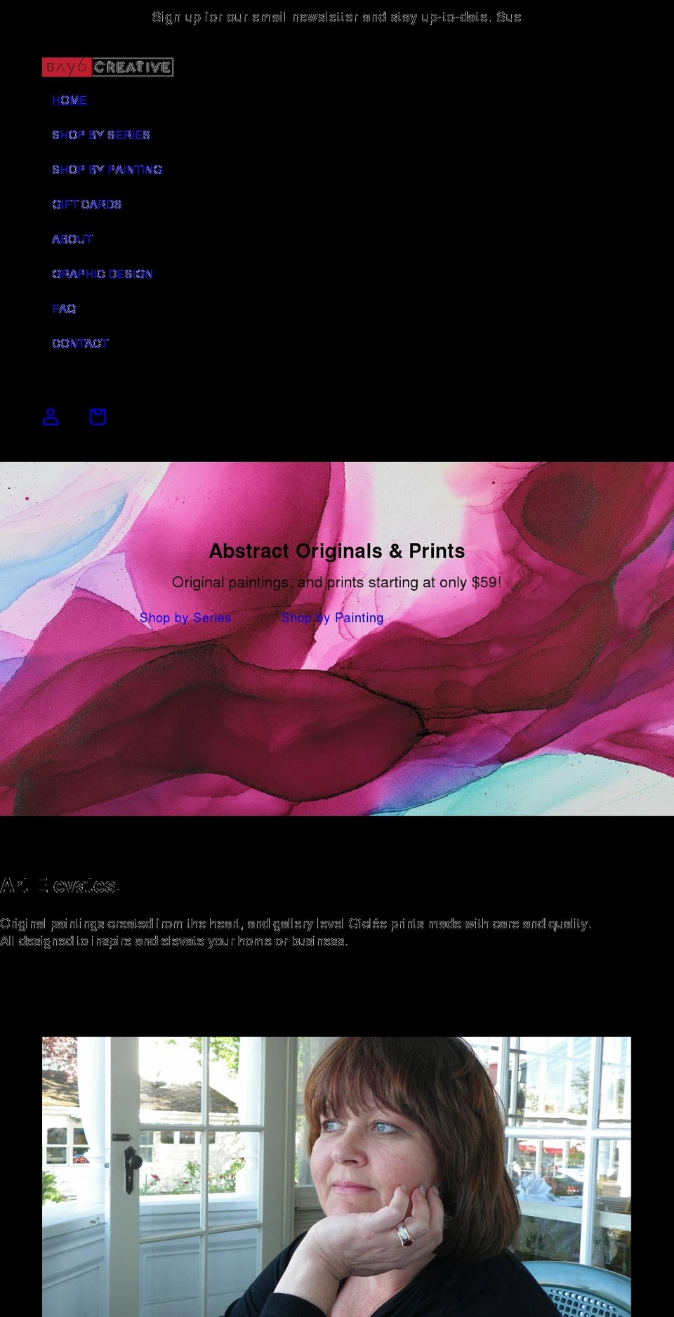 bay6creative.com shopify website screenshot