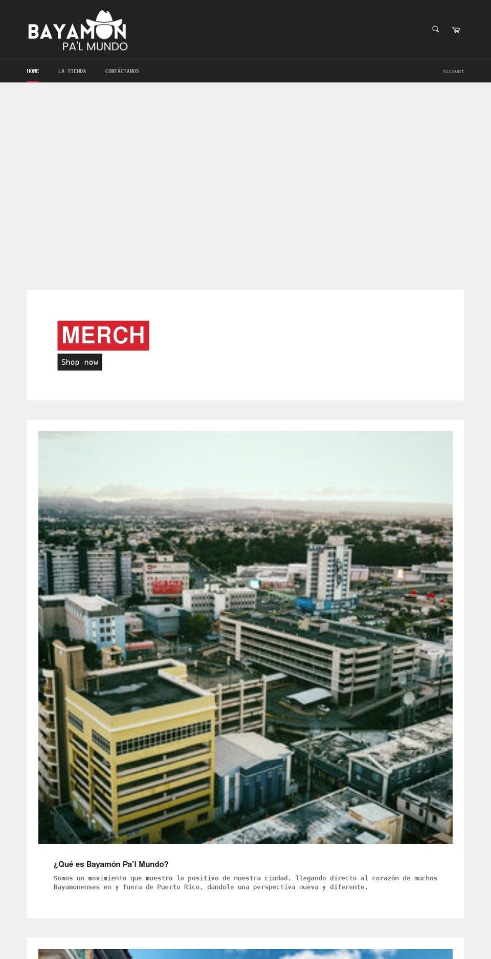 bayamonpalmundo.com shopify website screenshot