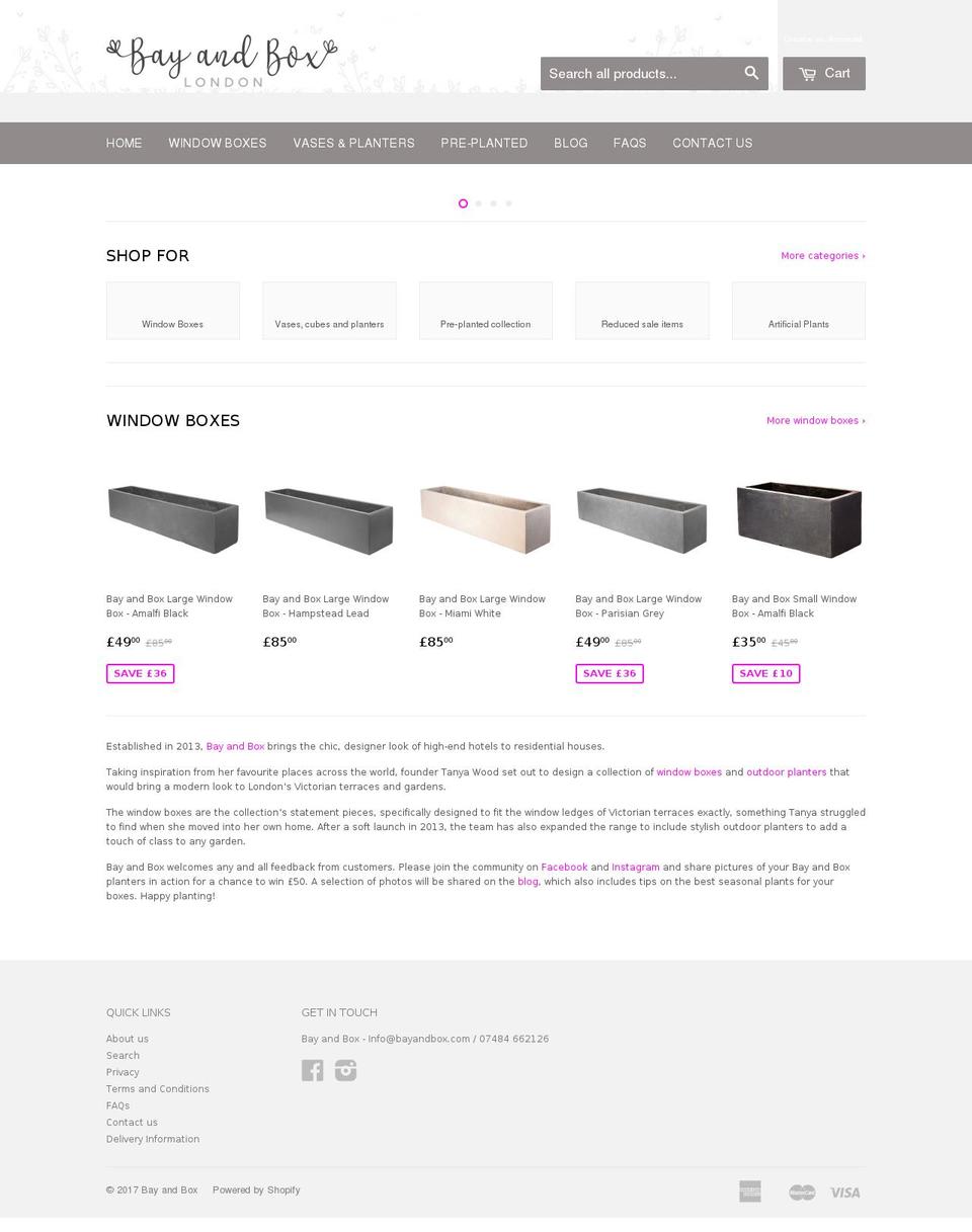 bayandbox.com shopify website screenshot