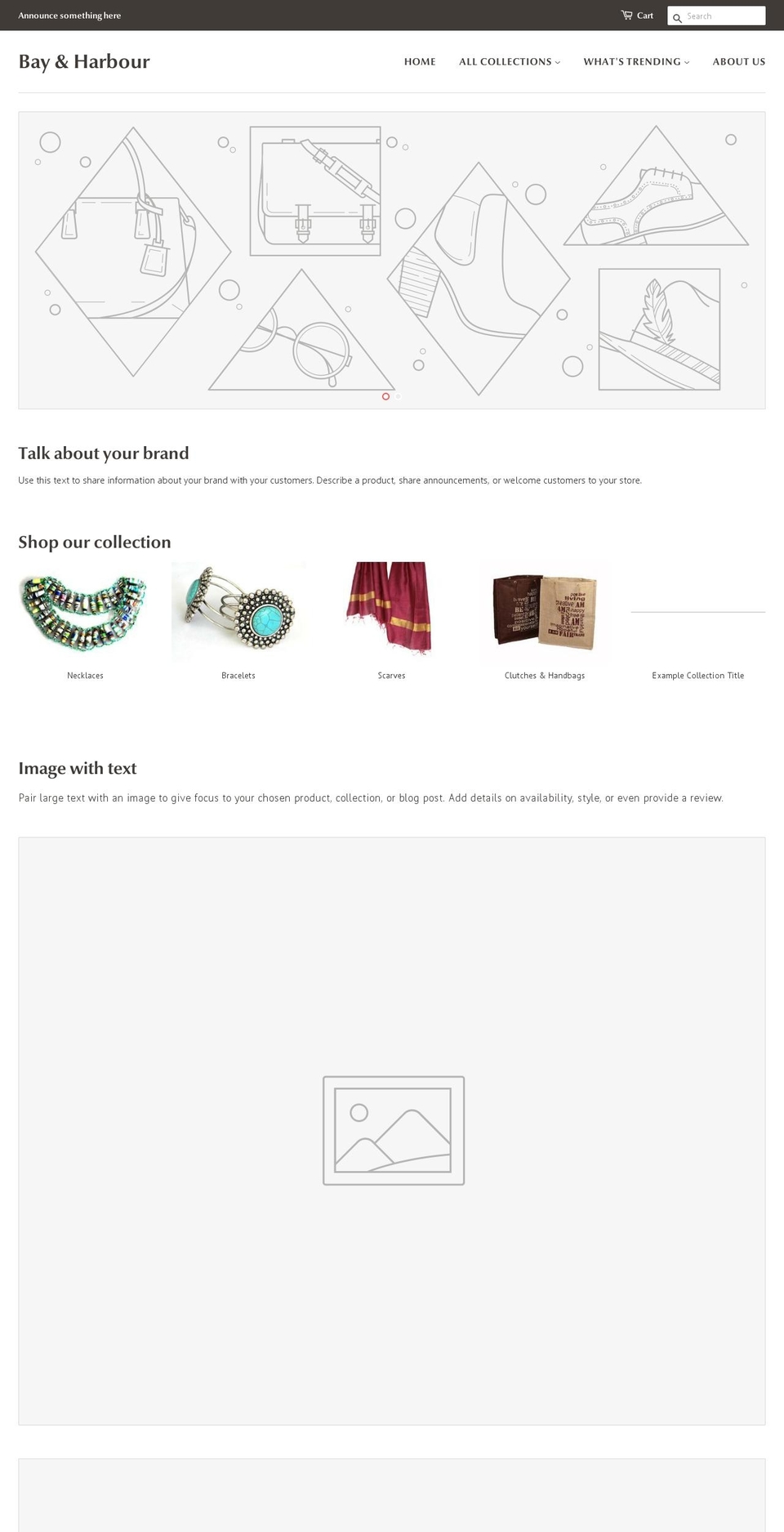 bayandharbour.com — Shopify storefront screenshot