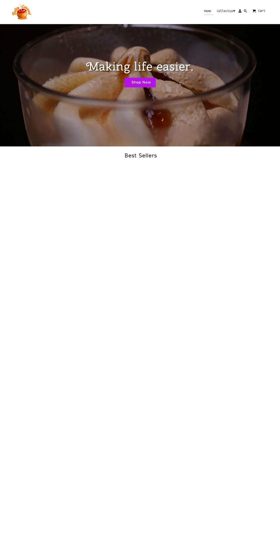 baybeecaramel.com shopify website screenshot
