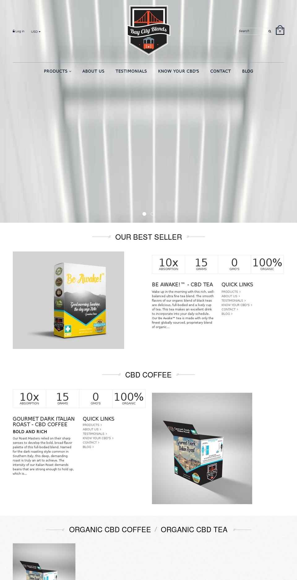 baycityblends.net shopify website screenshot