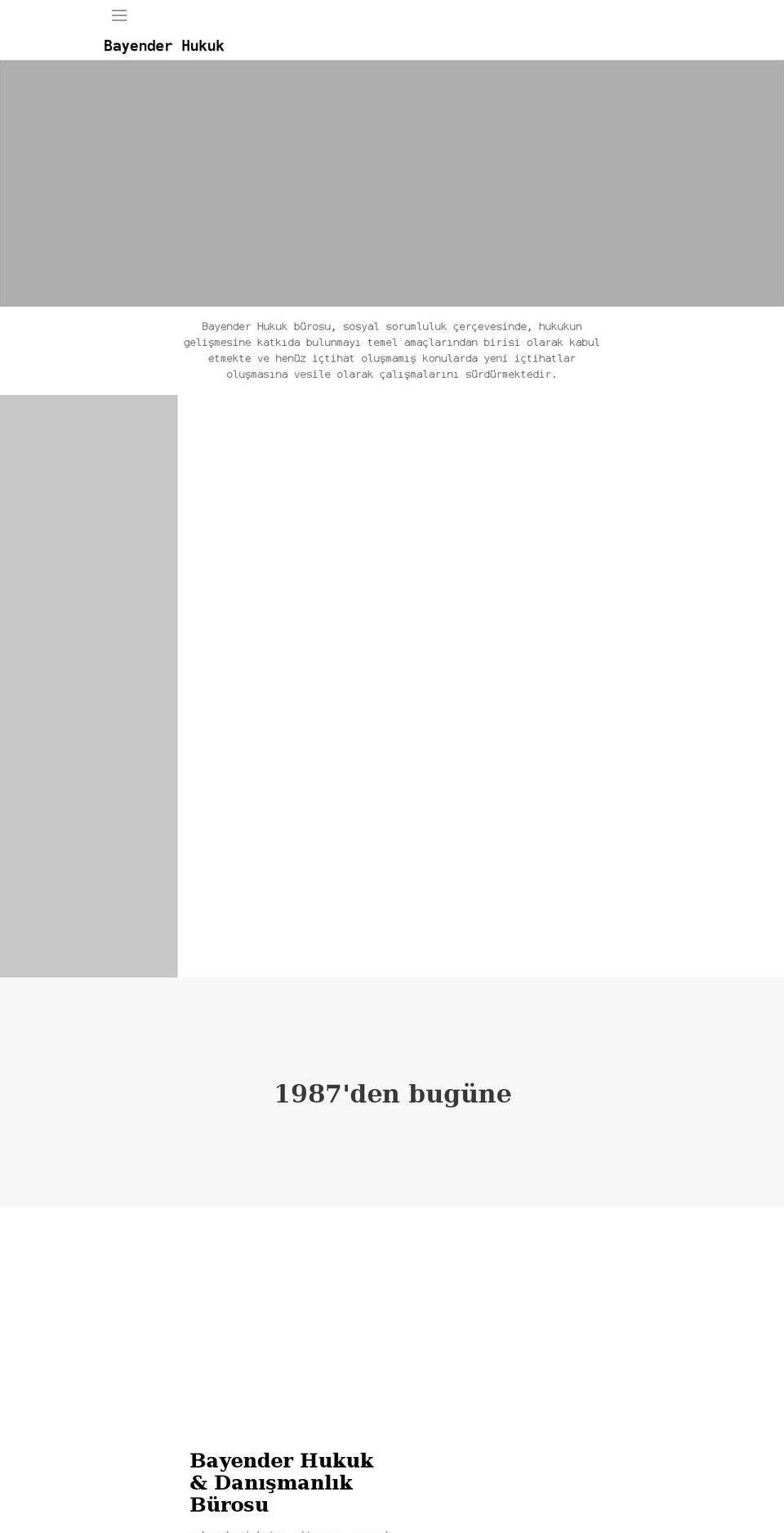 bayenderhukuk.com shopify website screenshot