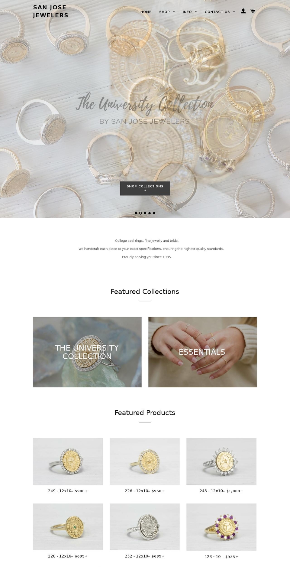 baylorsealrings.com shopify website screenshot