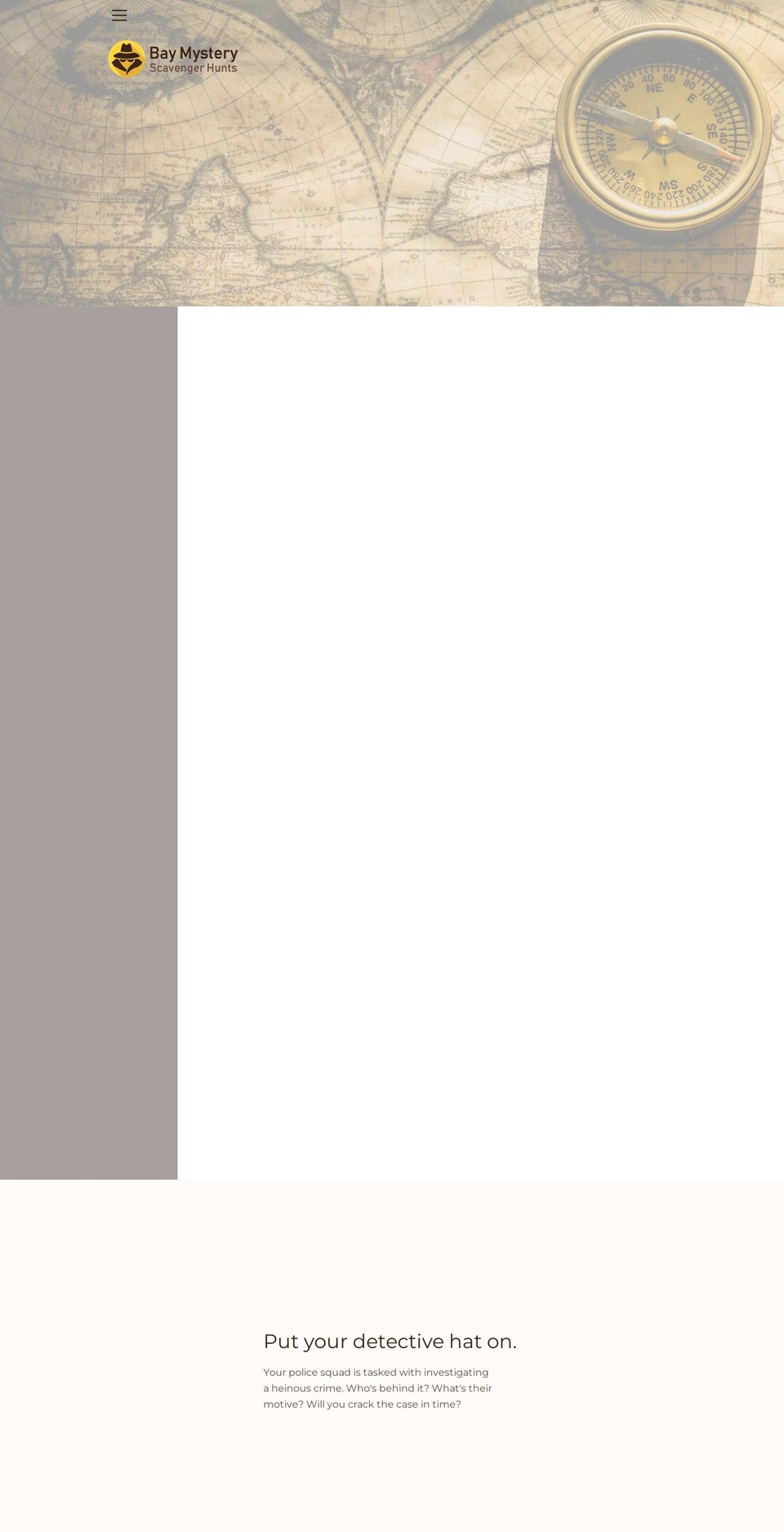 baymystery.com shopify website screenshot