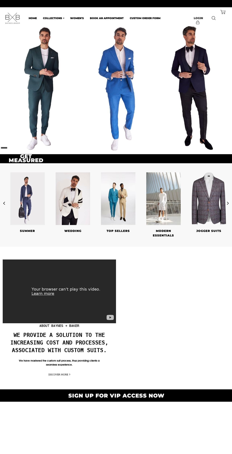 baynesandbaker.com shopify website screenshot