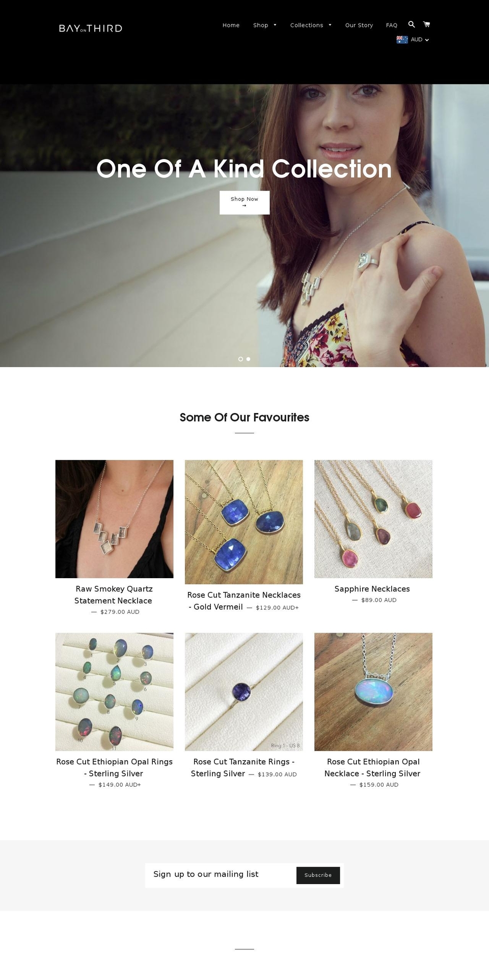 bayonthird.com — Shopify storefront screenshot