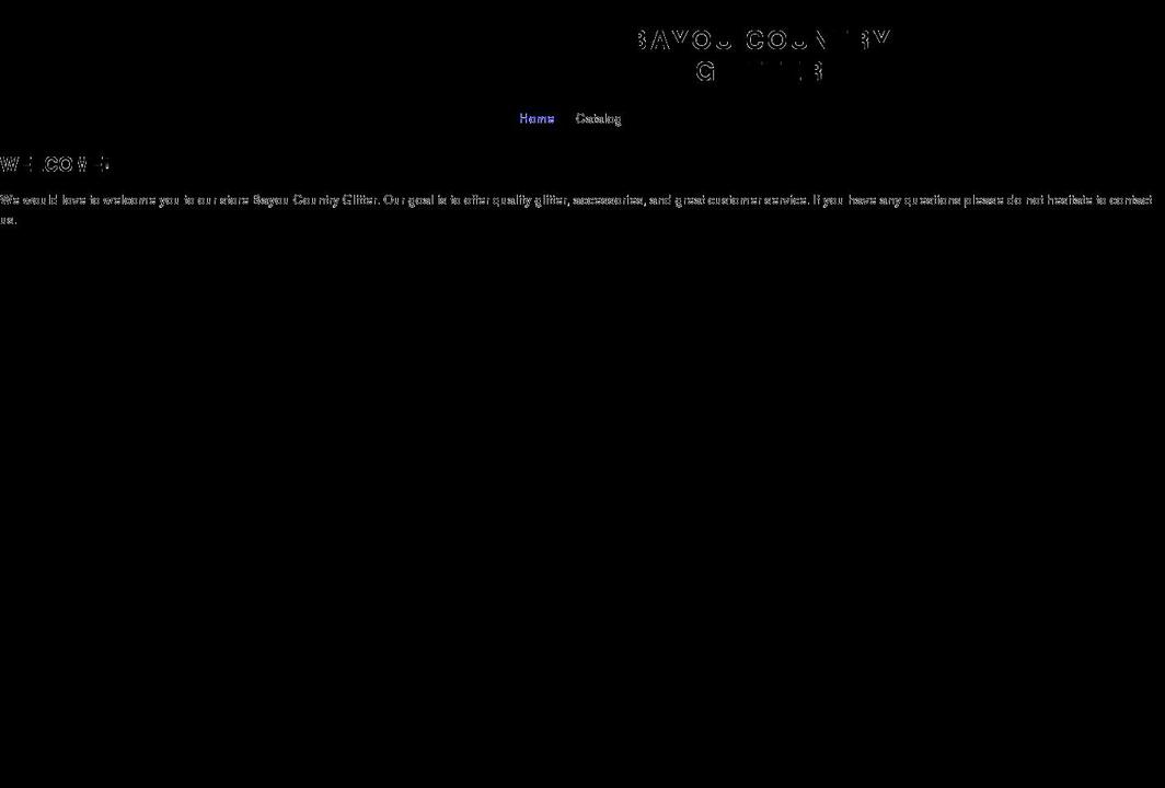 bayoucountryglitter.com shopify website screenshot