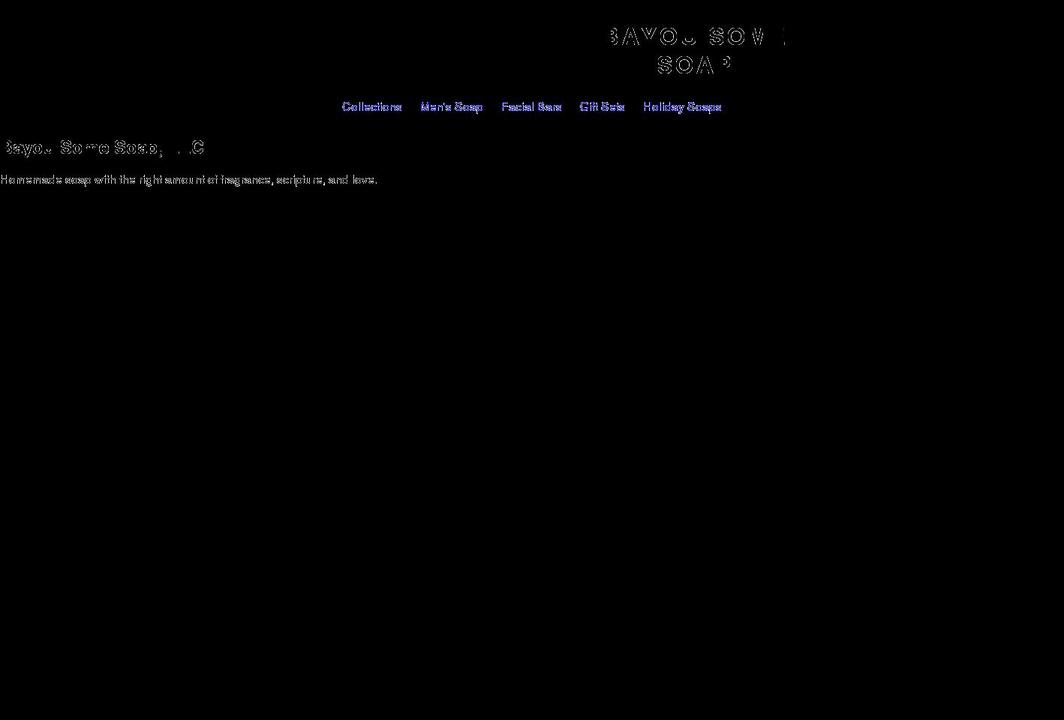 bayousomesoap.com shopify website screenshot