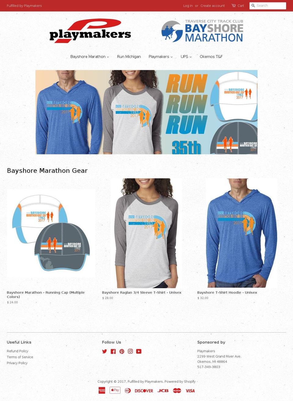 bayshoregear.com shopify website screenshot