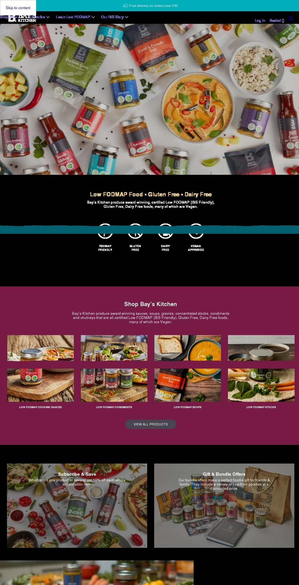bayskitchen.com shopify website screenshot