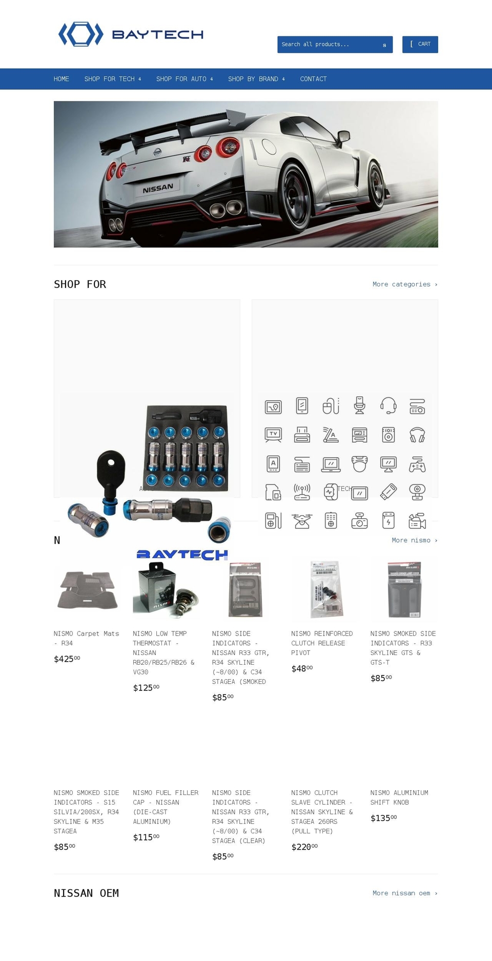 baytech.co.nz shopify website screenshot