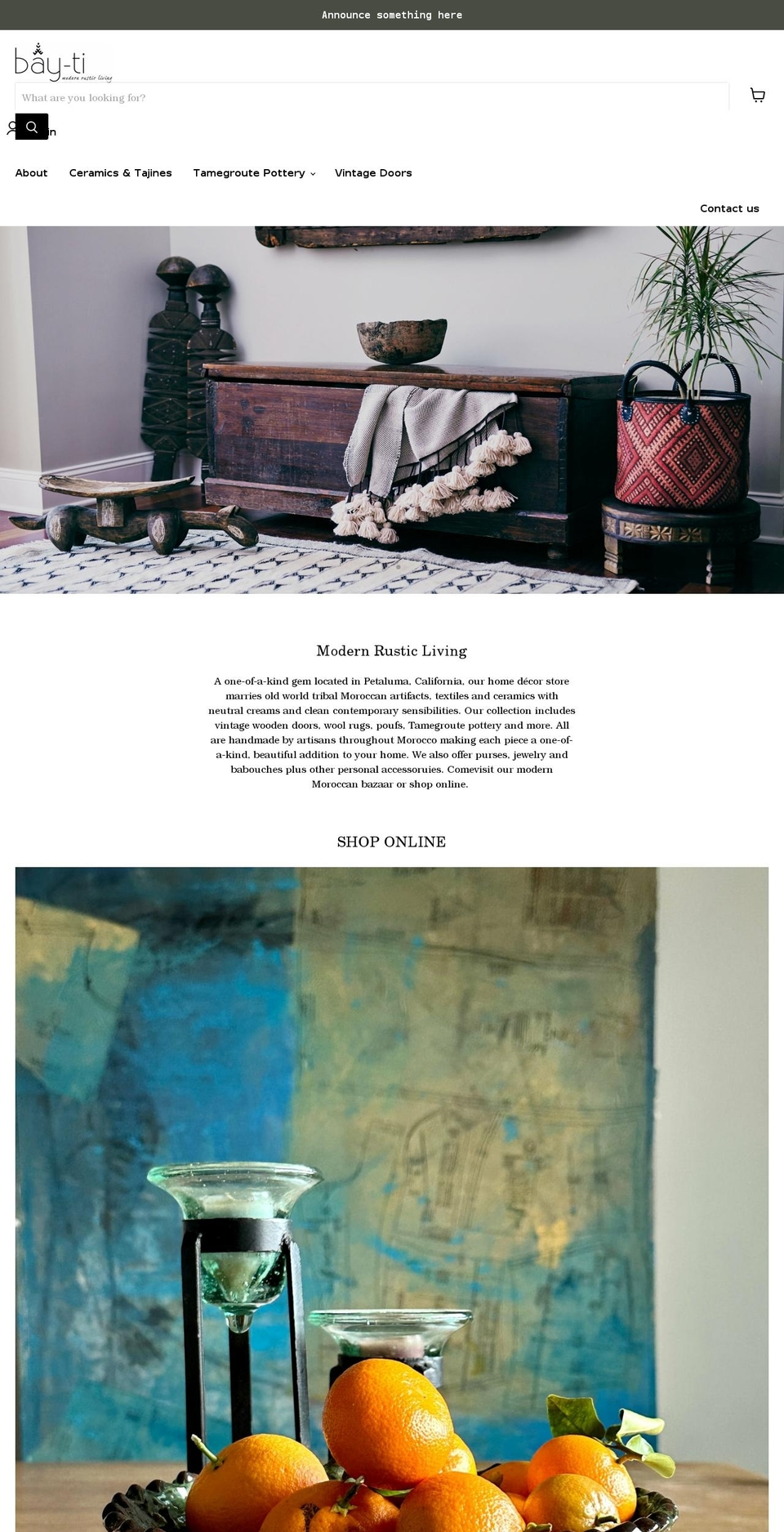 baytihome.com shopify website screenshot