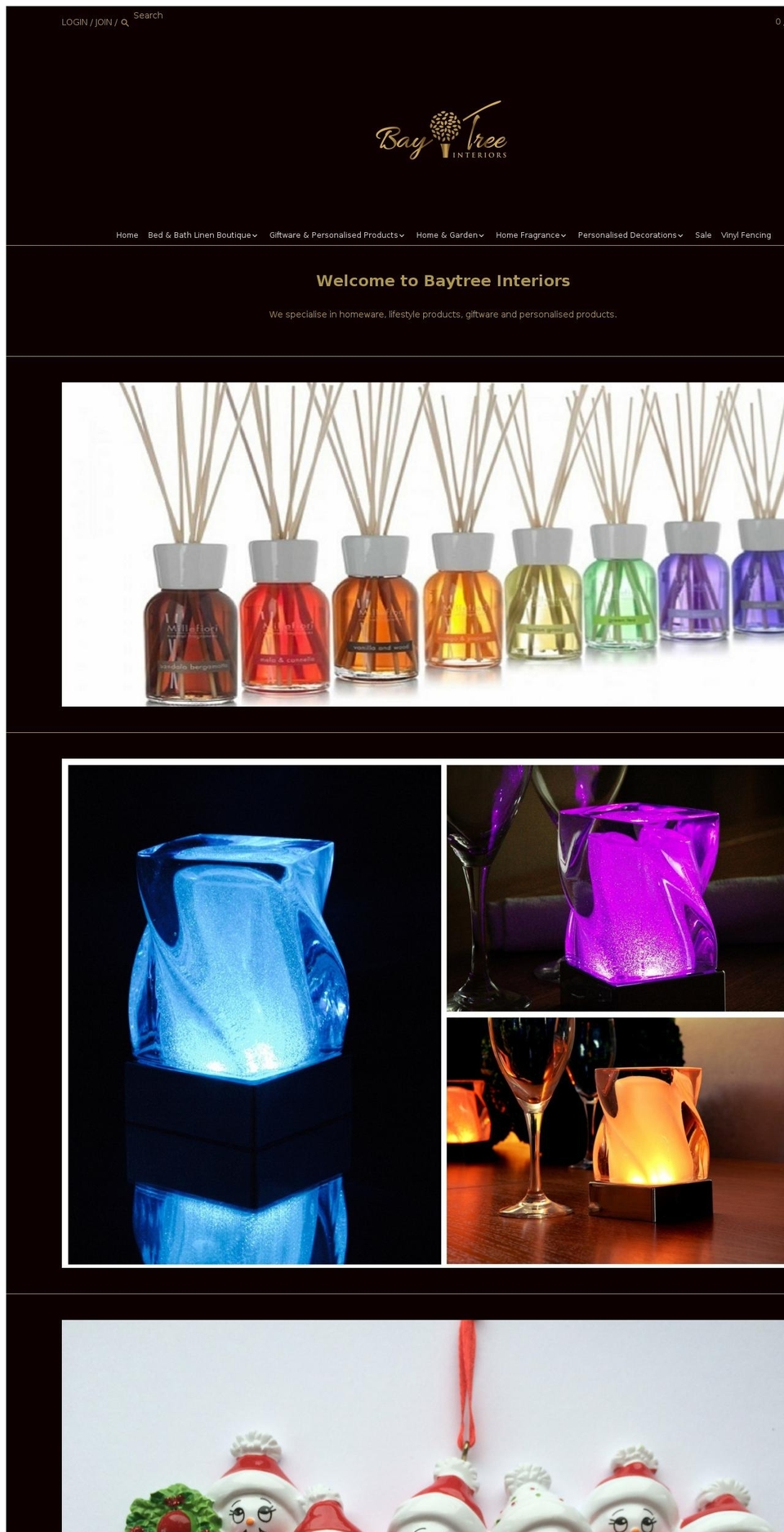 baytreeinteriors.com shopify website screenshot