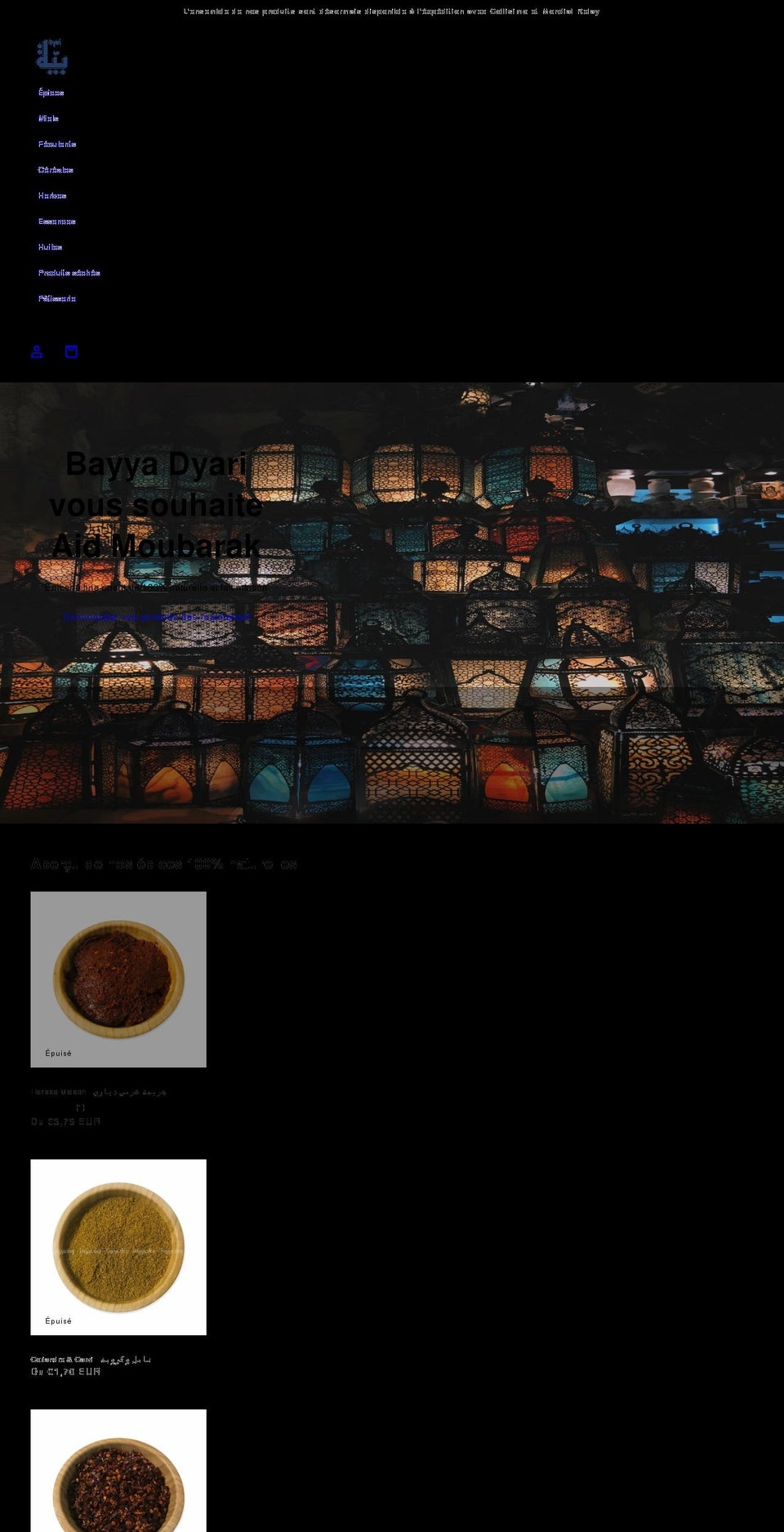 bayya.shop shopify website screenshot