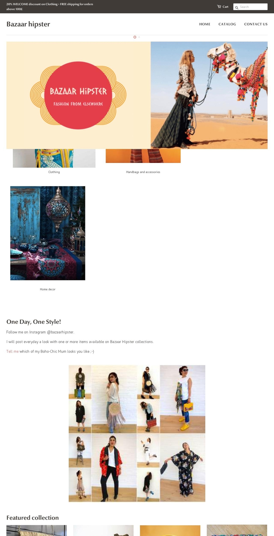 bazaarhipster.com — Shopify storefront screenshot