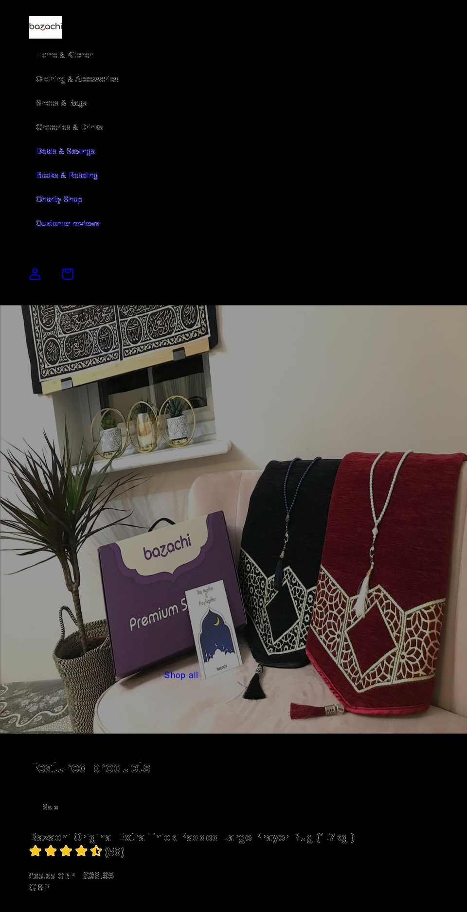 bazachi.com shopify website screenshot