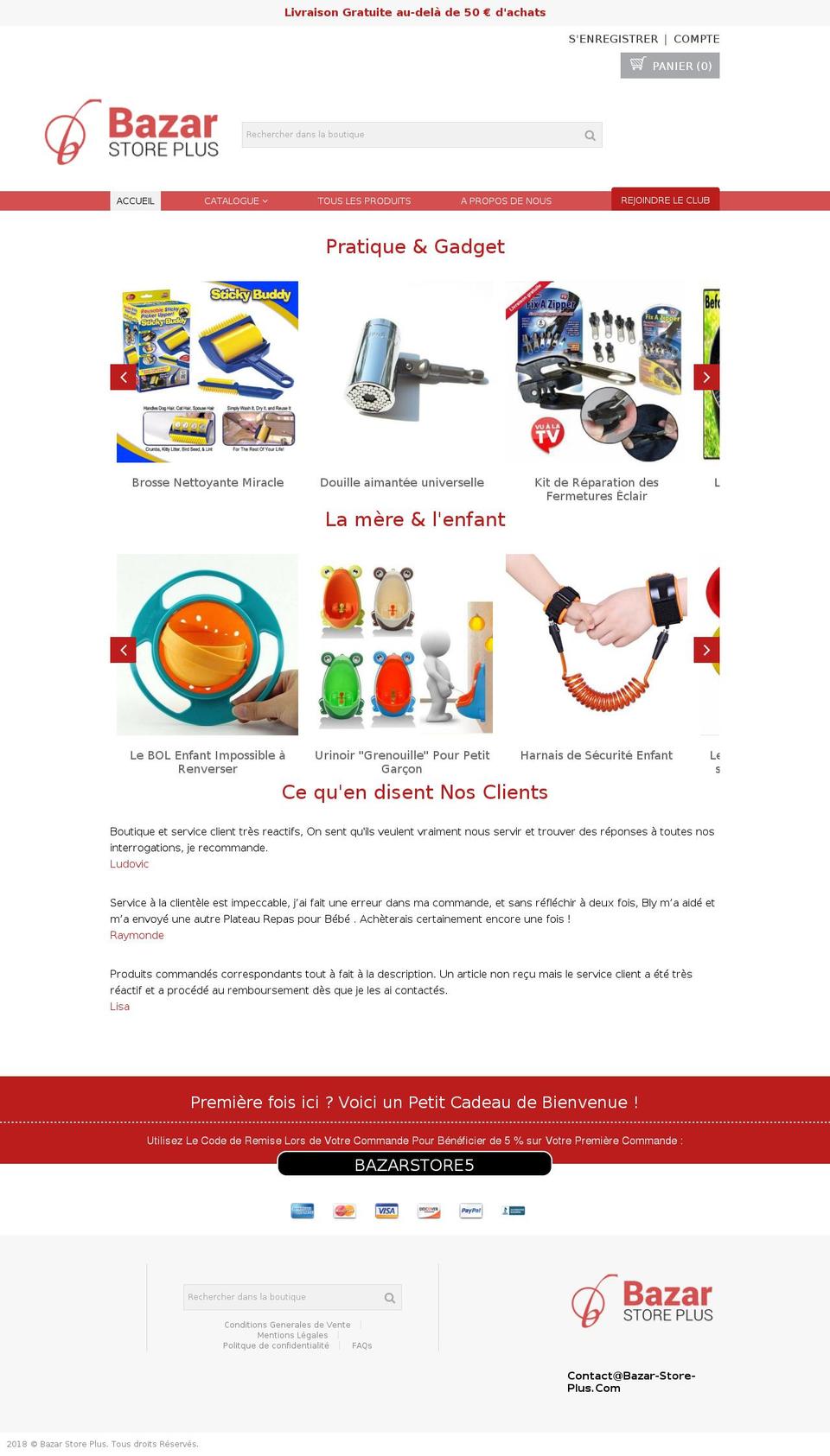 bazar-store-plus.com — Shopify storefront screenshot