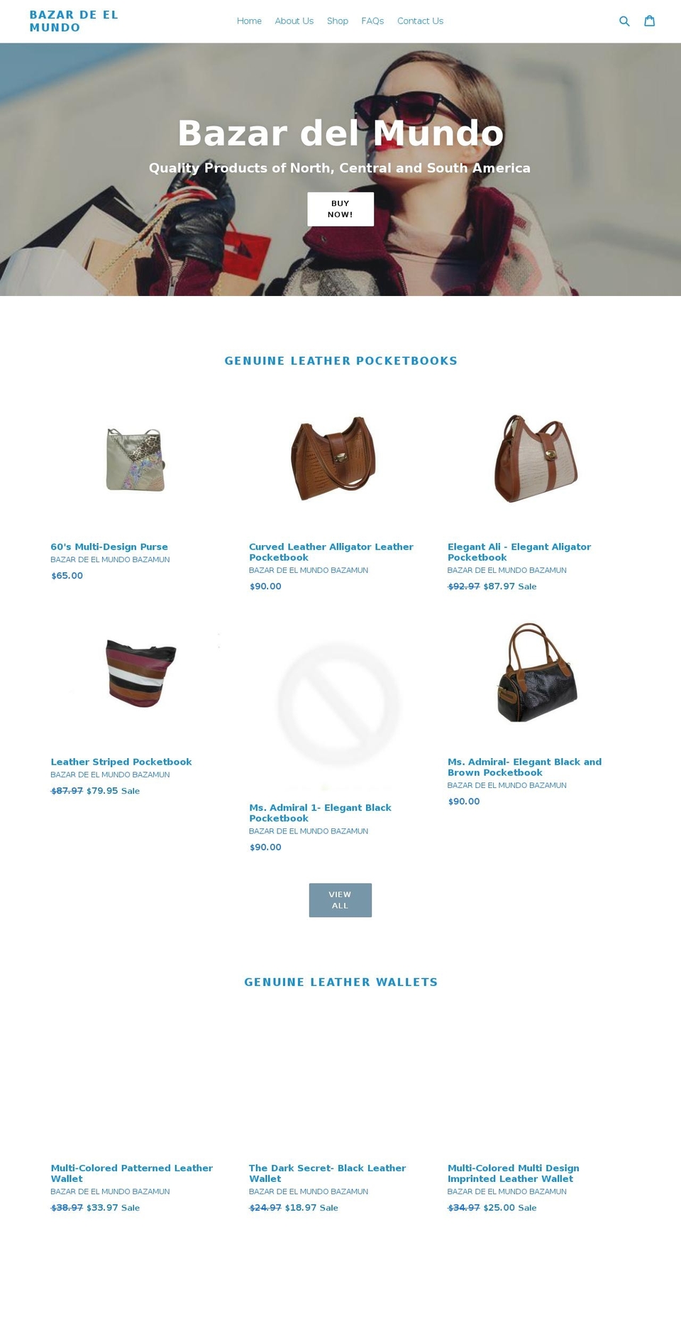 bazardeelmundo.com — Shopify storefront screenshot