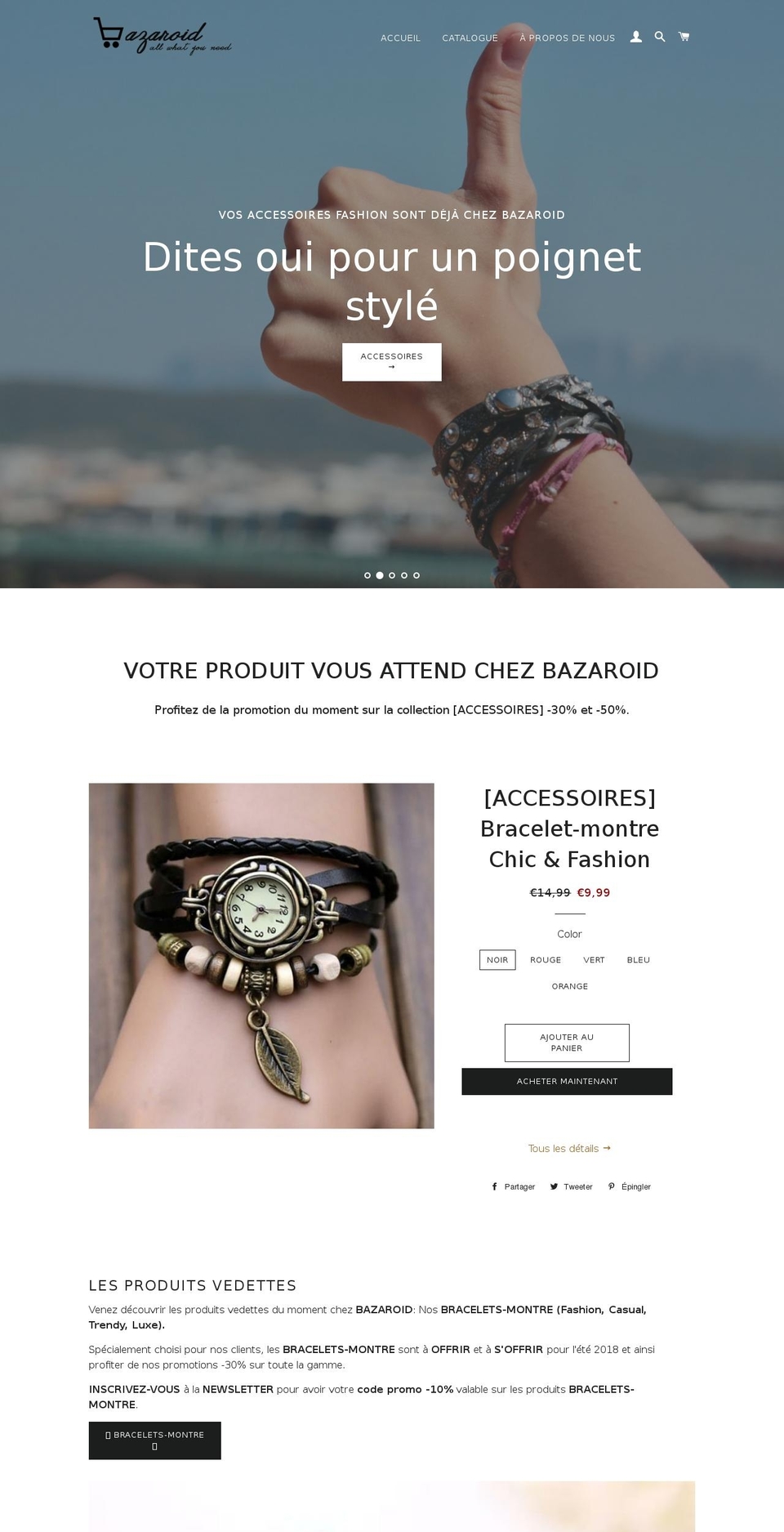 bazaroid.com — Shopify storefront screenshot