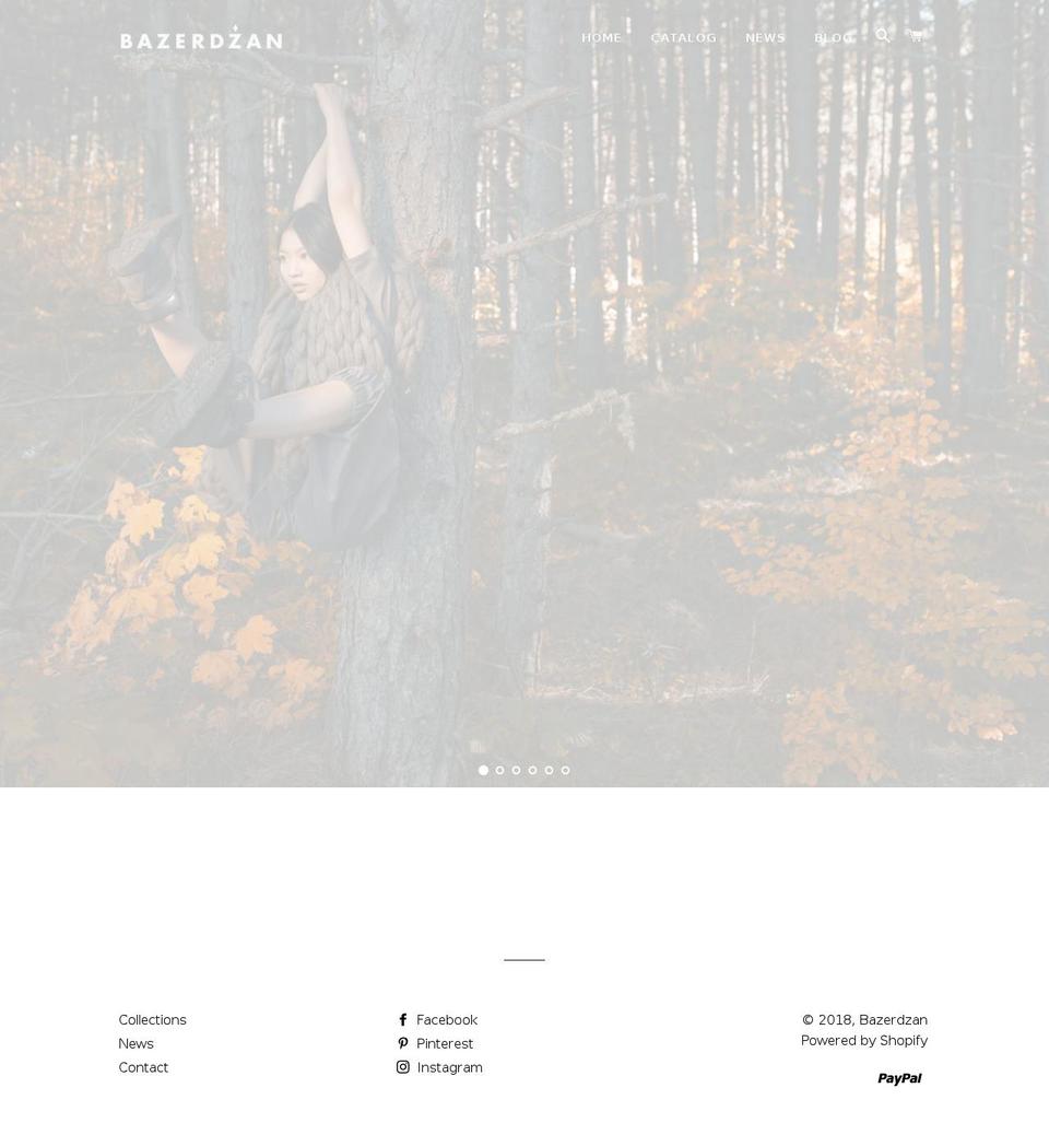 bazerdzan.com — Shopify storefront screenshot