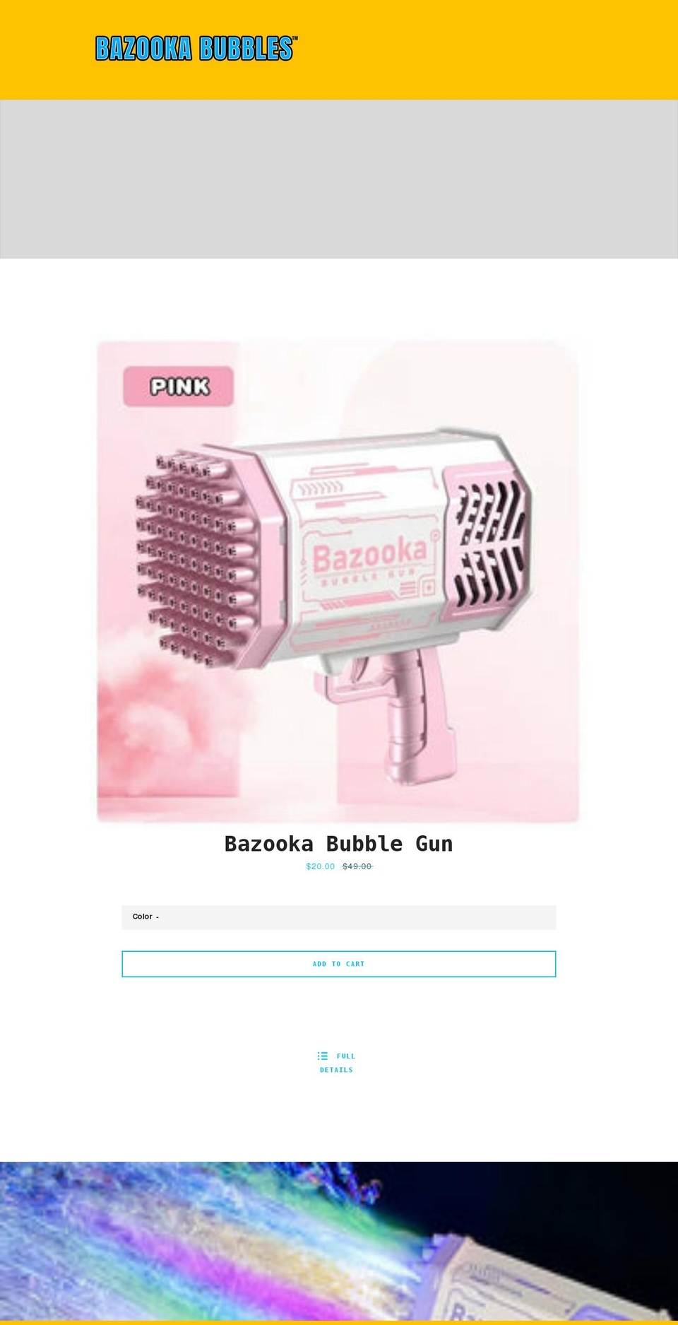 bazooka.co.nz shopify website screenshot