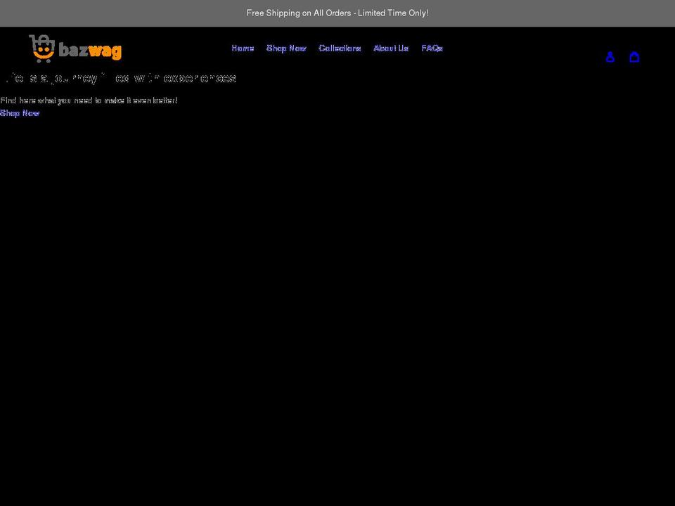 bazwag.com shopify website screenshot