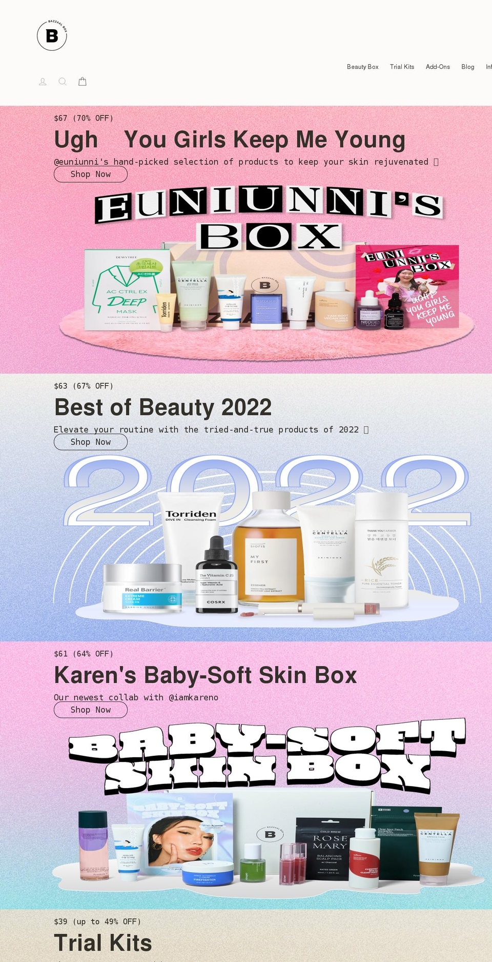 bazzaalbox.com shopify website screenshot
