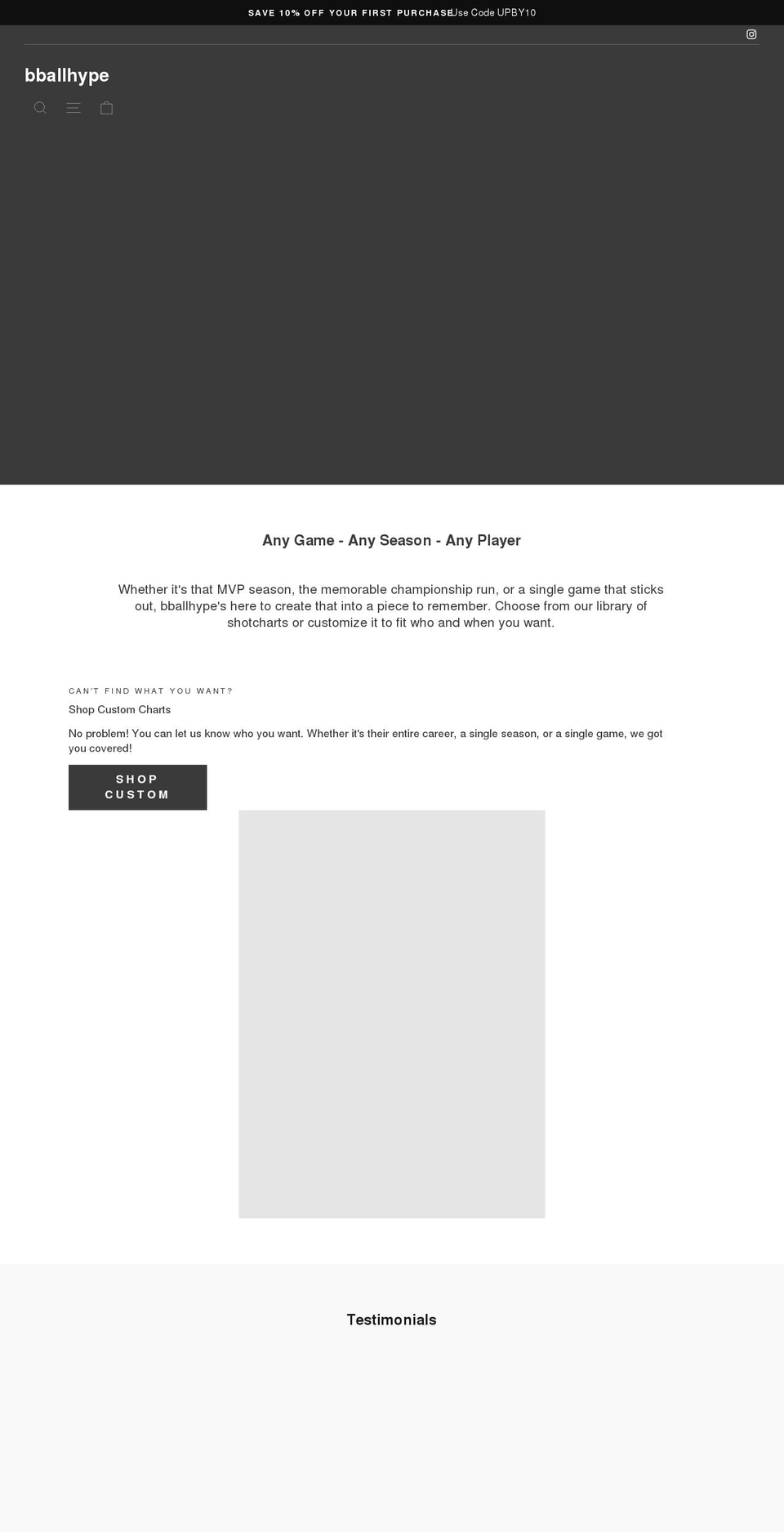 bballhype.com shopify website screenshot