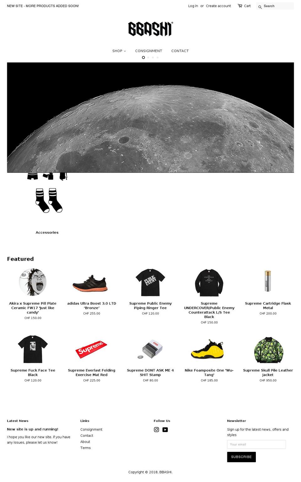 bbashi.com — Shopify storefront screenshot