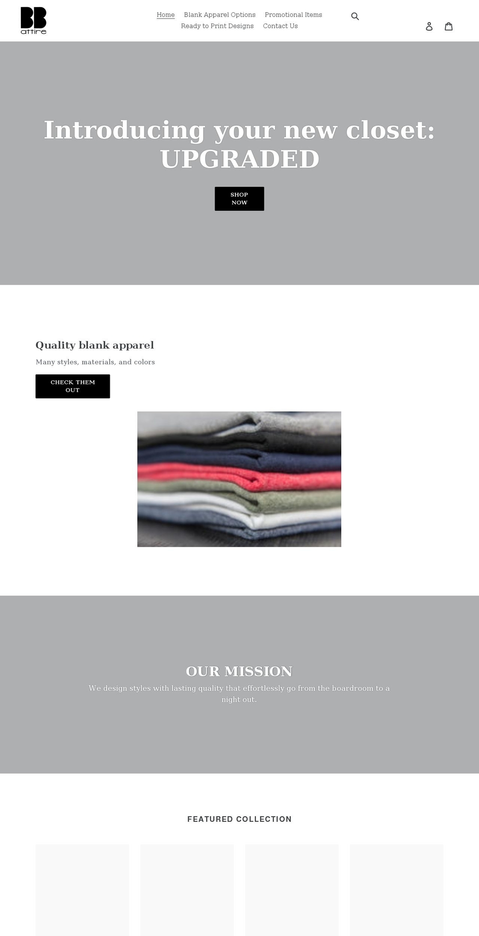 bbattire.com — Shopify storefront screenshot