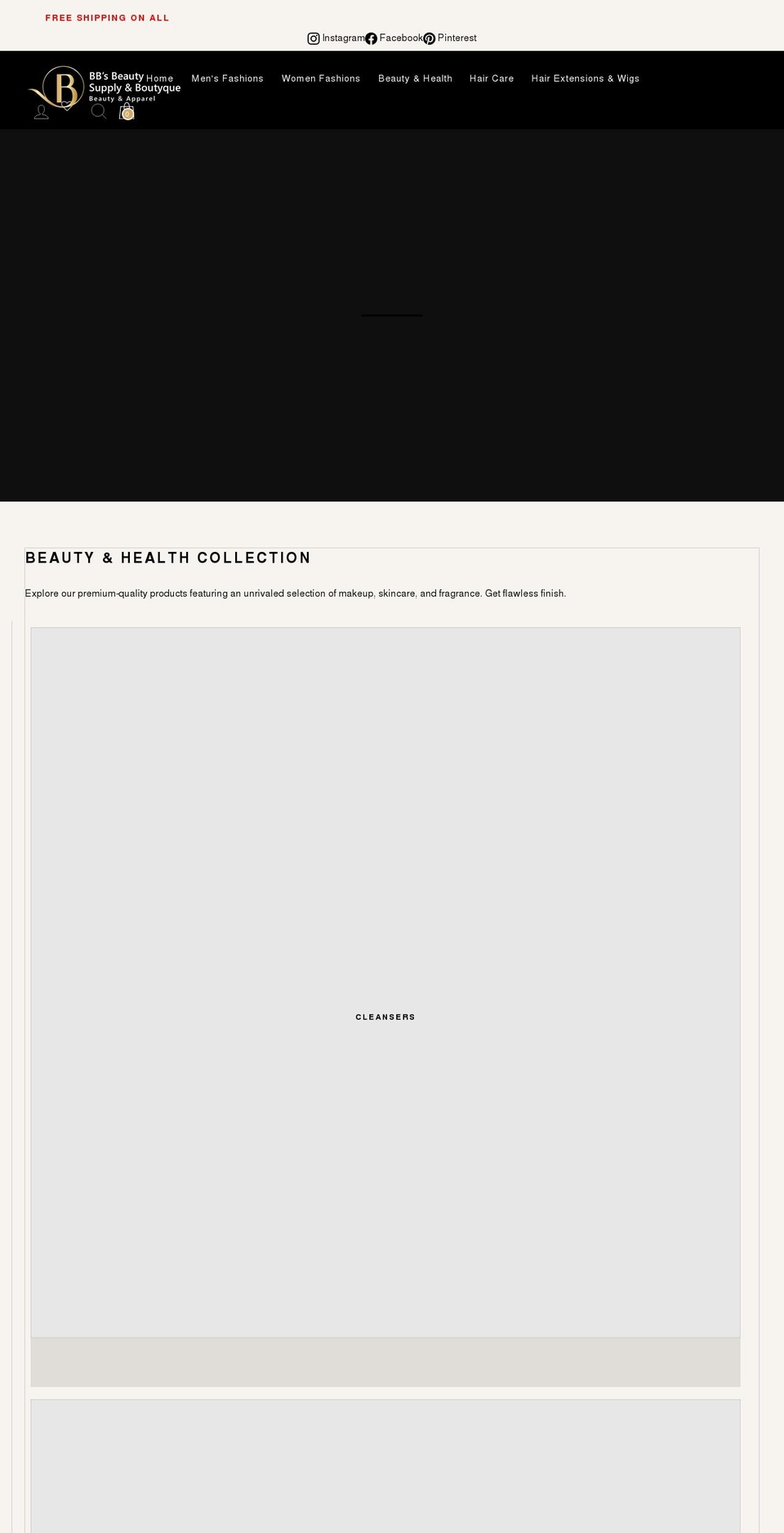 bbbeautysupplyboutyque.com shopify website screenshot