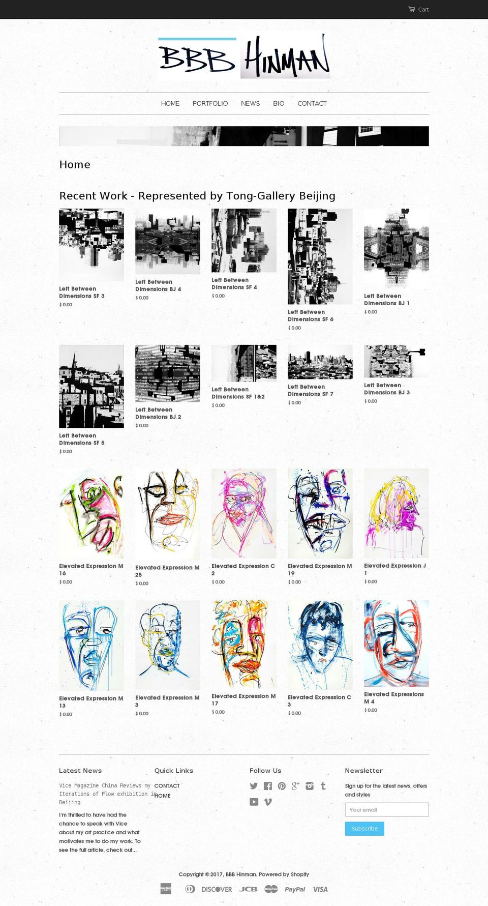bbbhinman.com shopify website screenshot