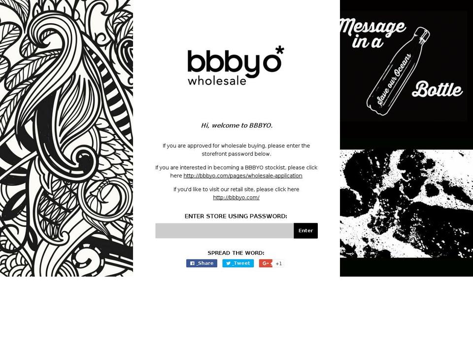 bbbyovip.com shopify website screenshot