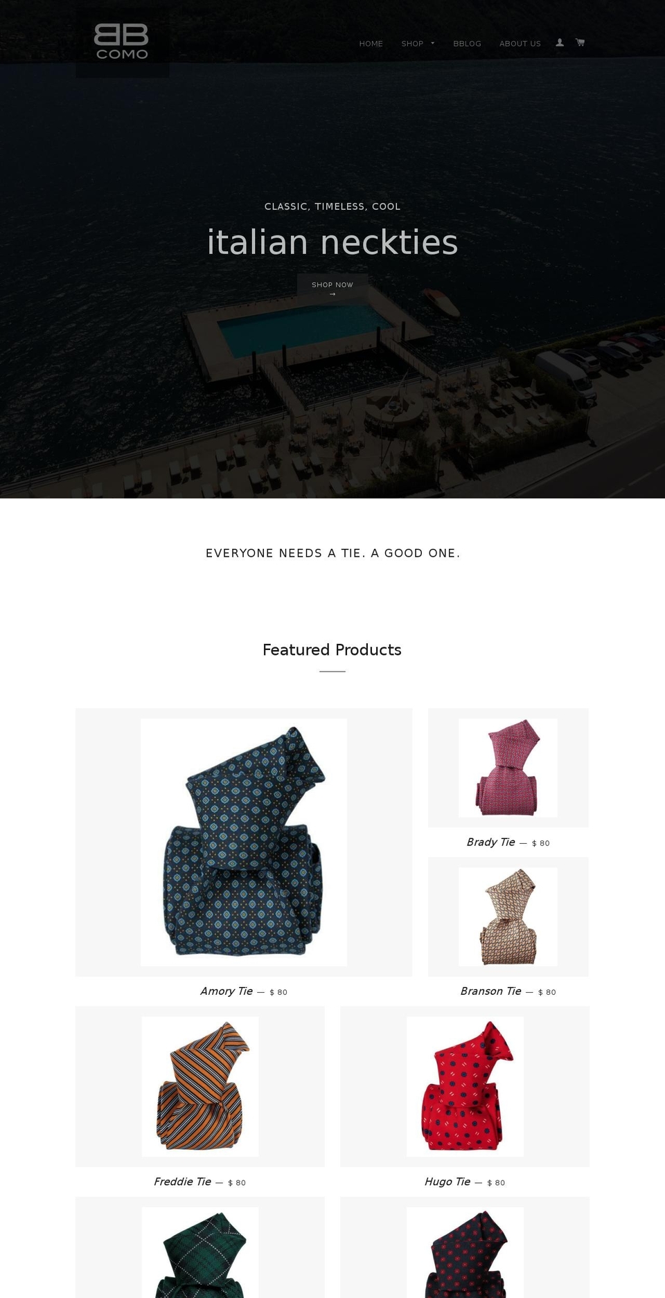 bbcomo.com shopify website screenshot