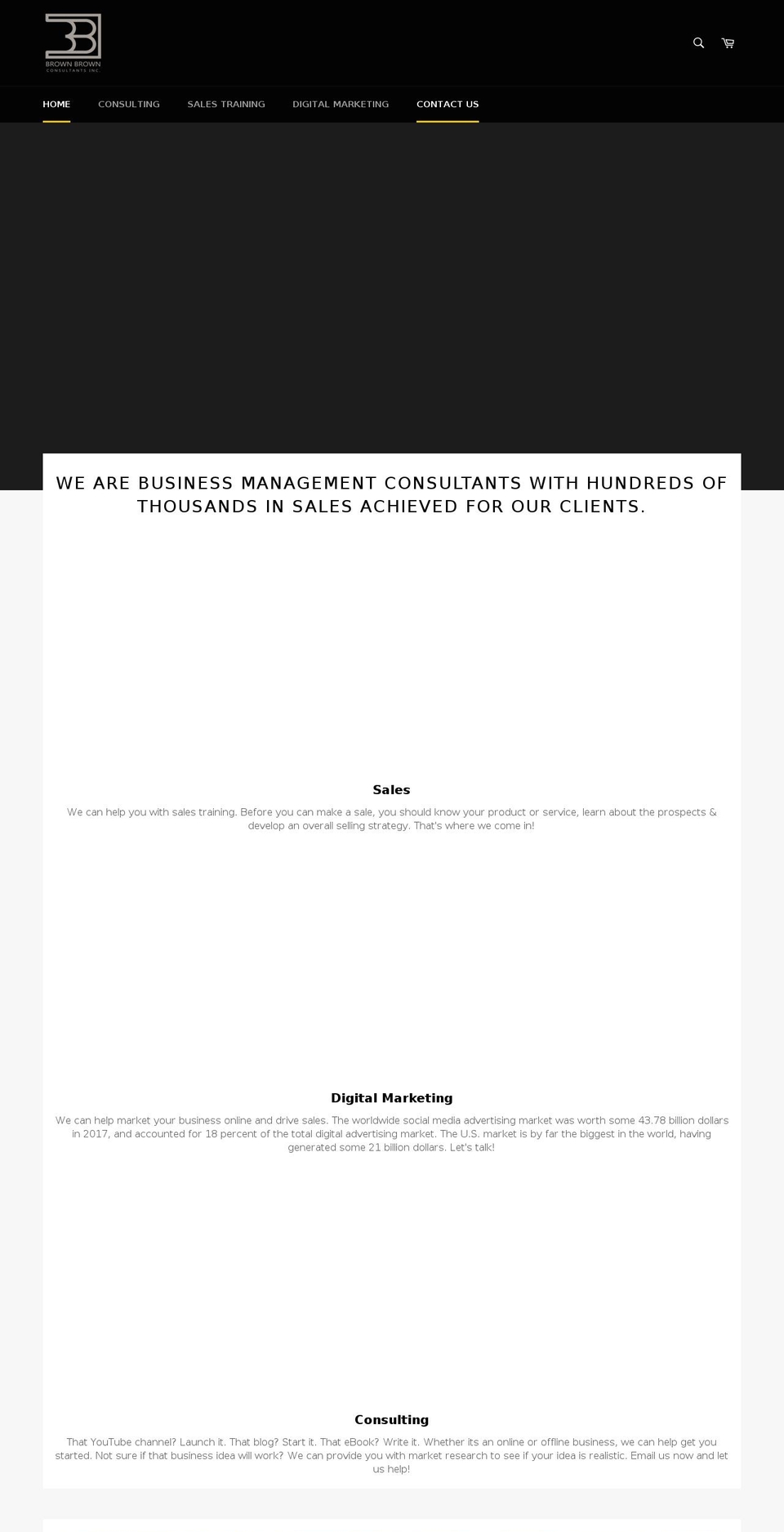 bbconsultantsinc.com — Shopify storefront screenshot