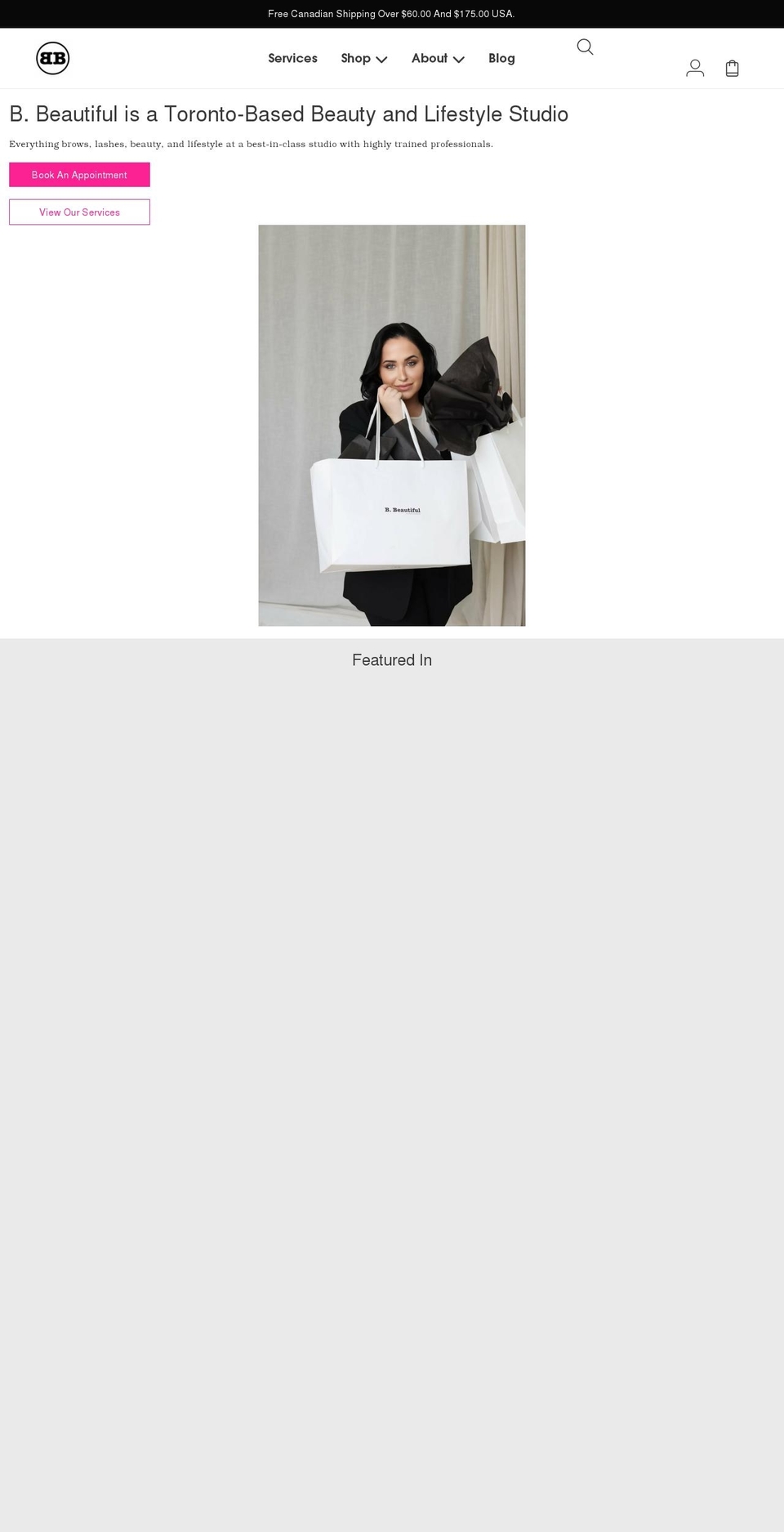 bbeautifulbeauty.com shopify website screenshot