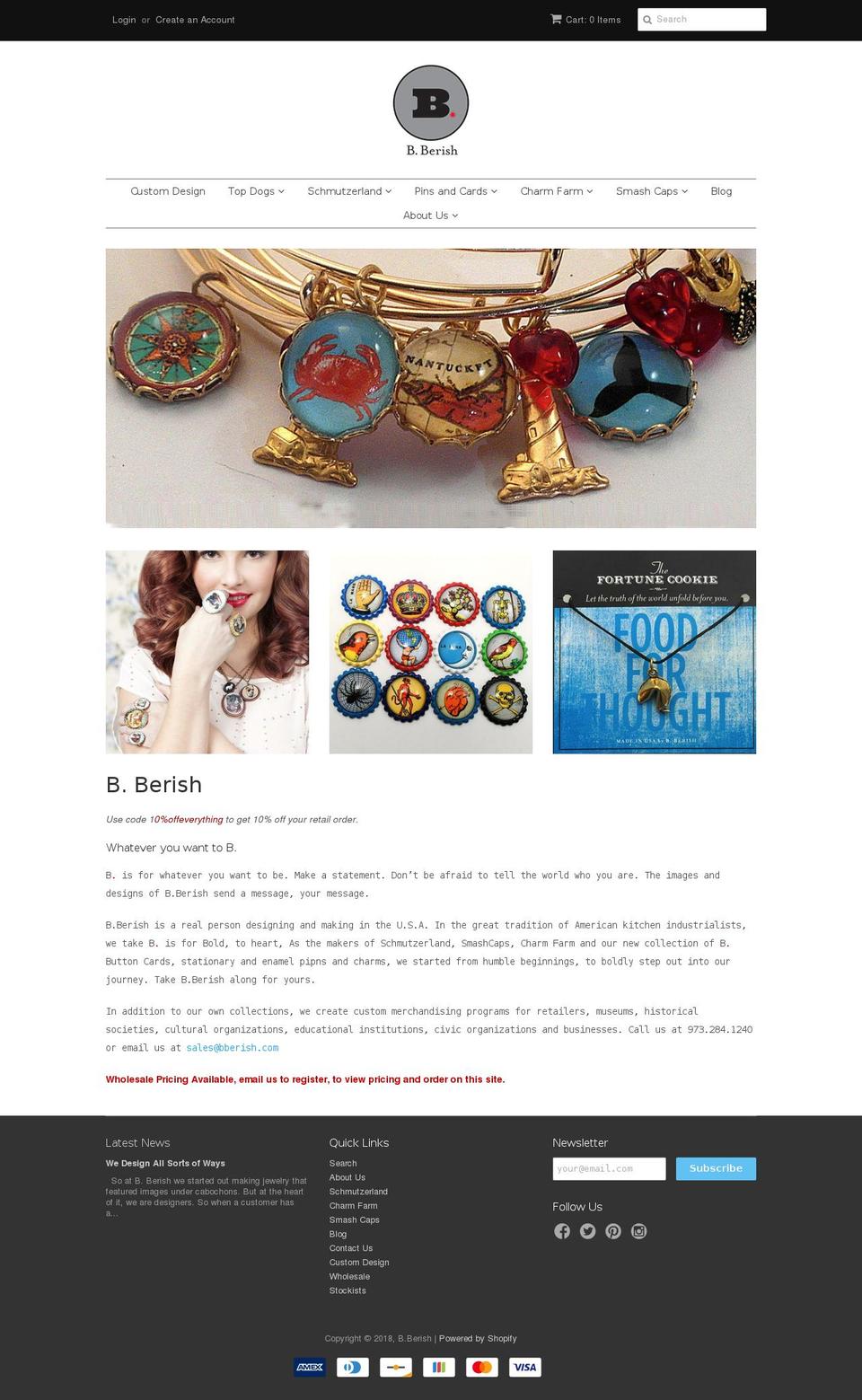 bberish.com shopify website screenshot