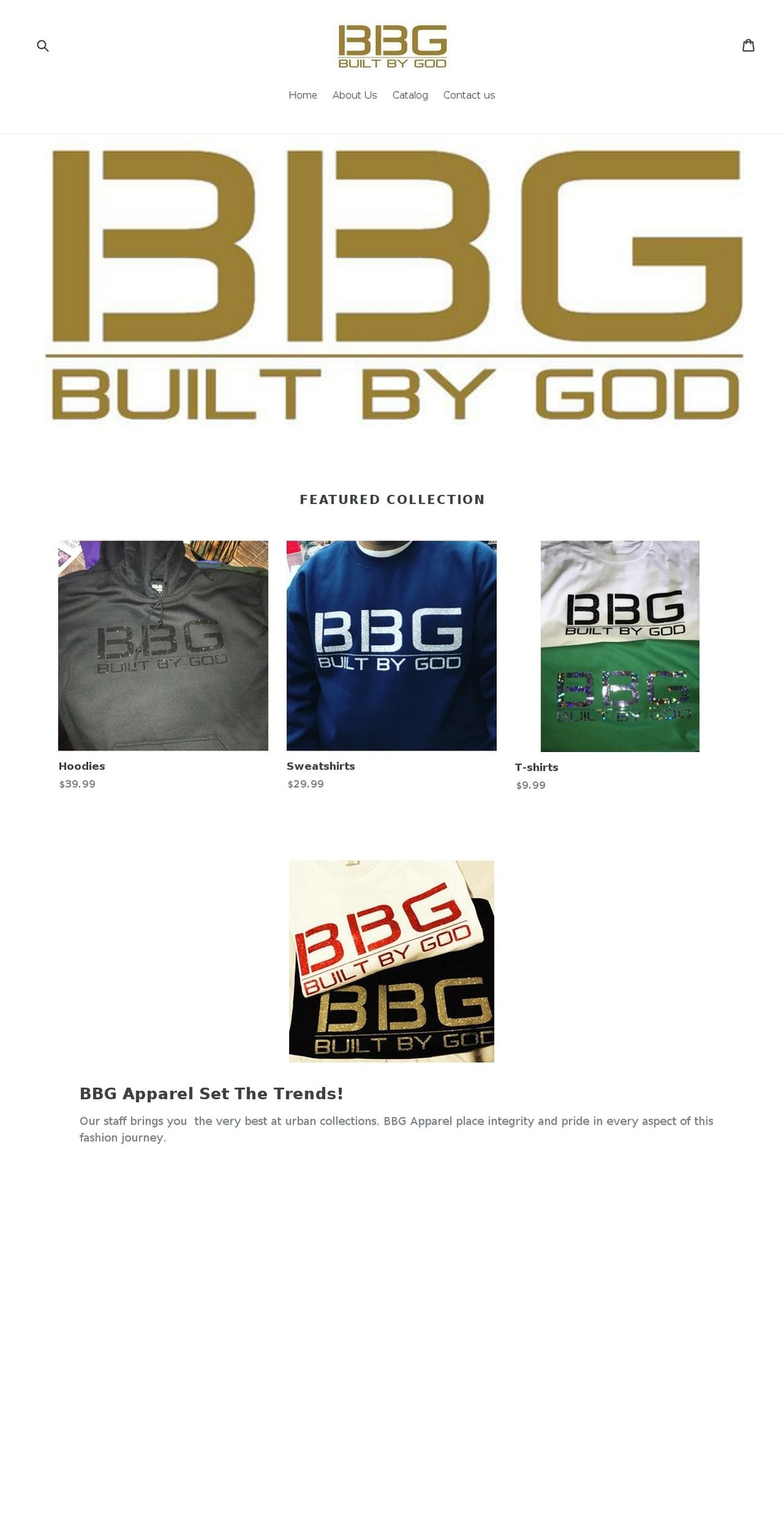 bbgapparel.com — Shopify storefront screenshot