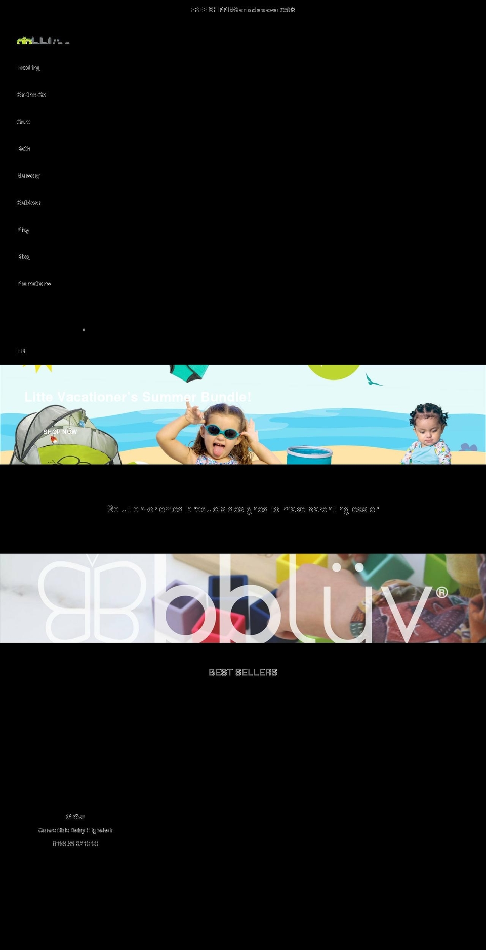 bbluv.ca shopify website screenshot