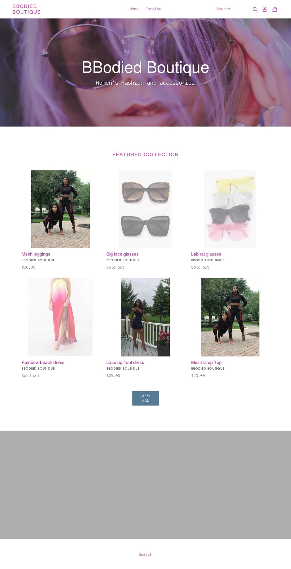 bbodiedboutique.com shopify website screenshot