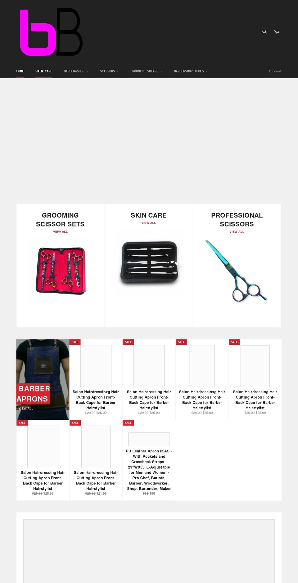 bboldshears.com shopify website screenshot