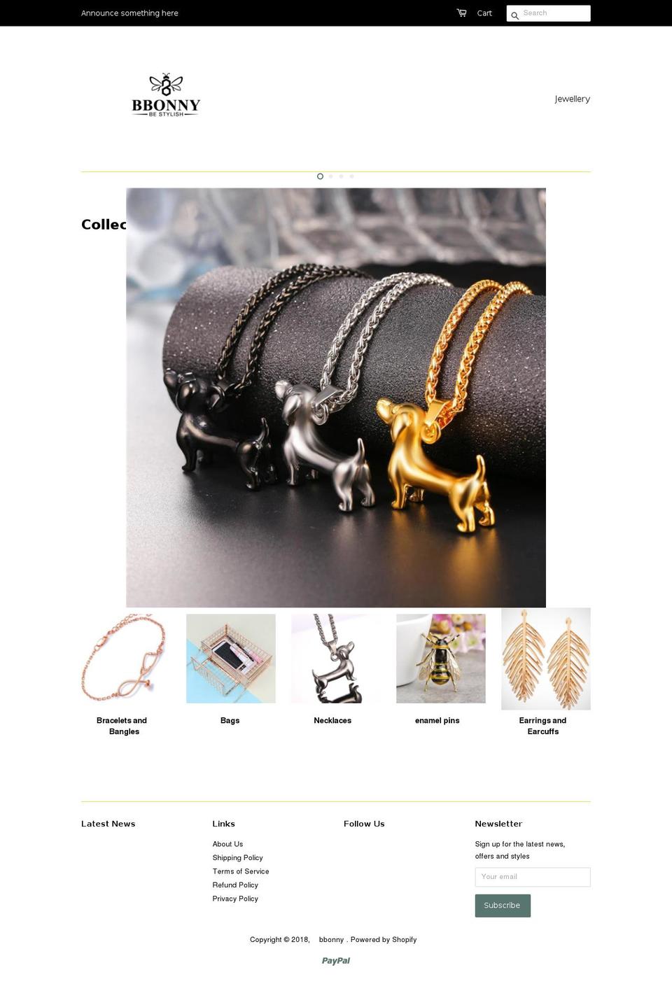 bbonny.com — Shopify storefront screenshot
