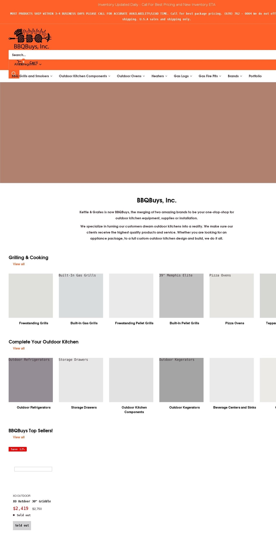 bbqbuys.com shopify website screenshot